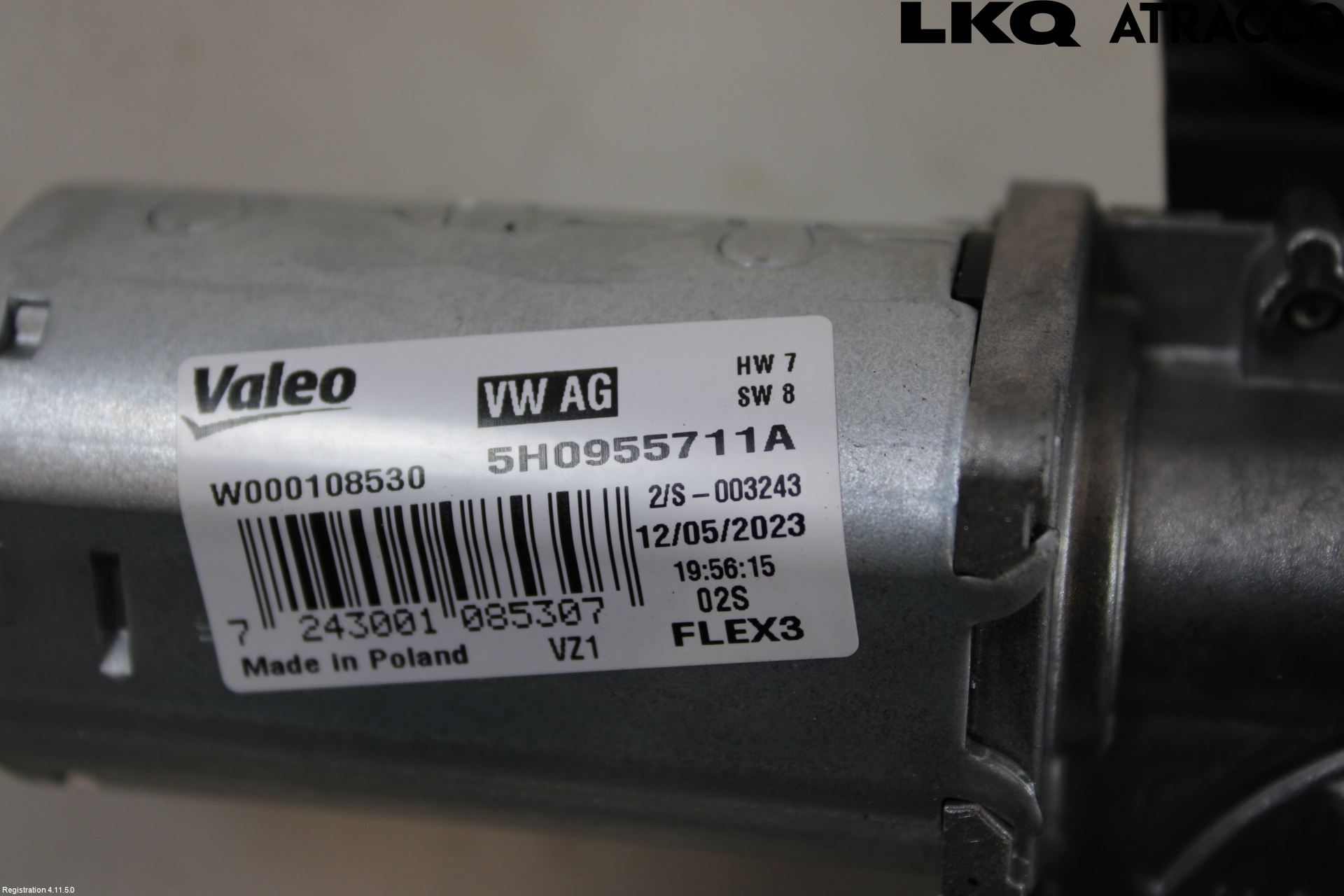 Volkswagen VW ID.4 21- Torkarmotor Baklucka