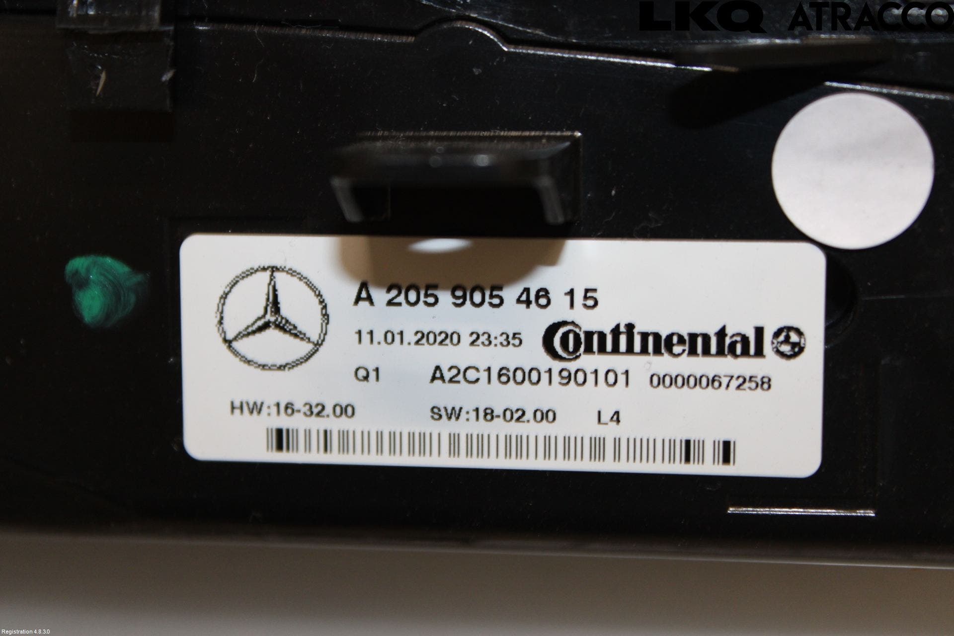 MB GLC-KLASS (X253/C253) 15-22 Värmereglage