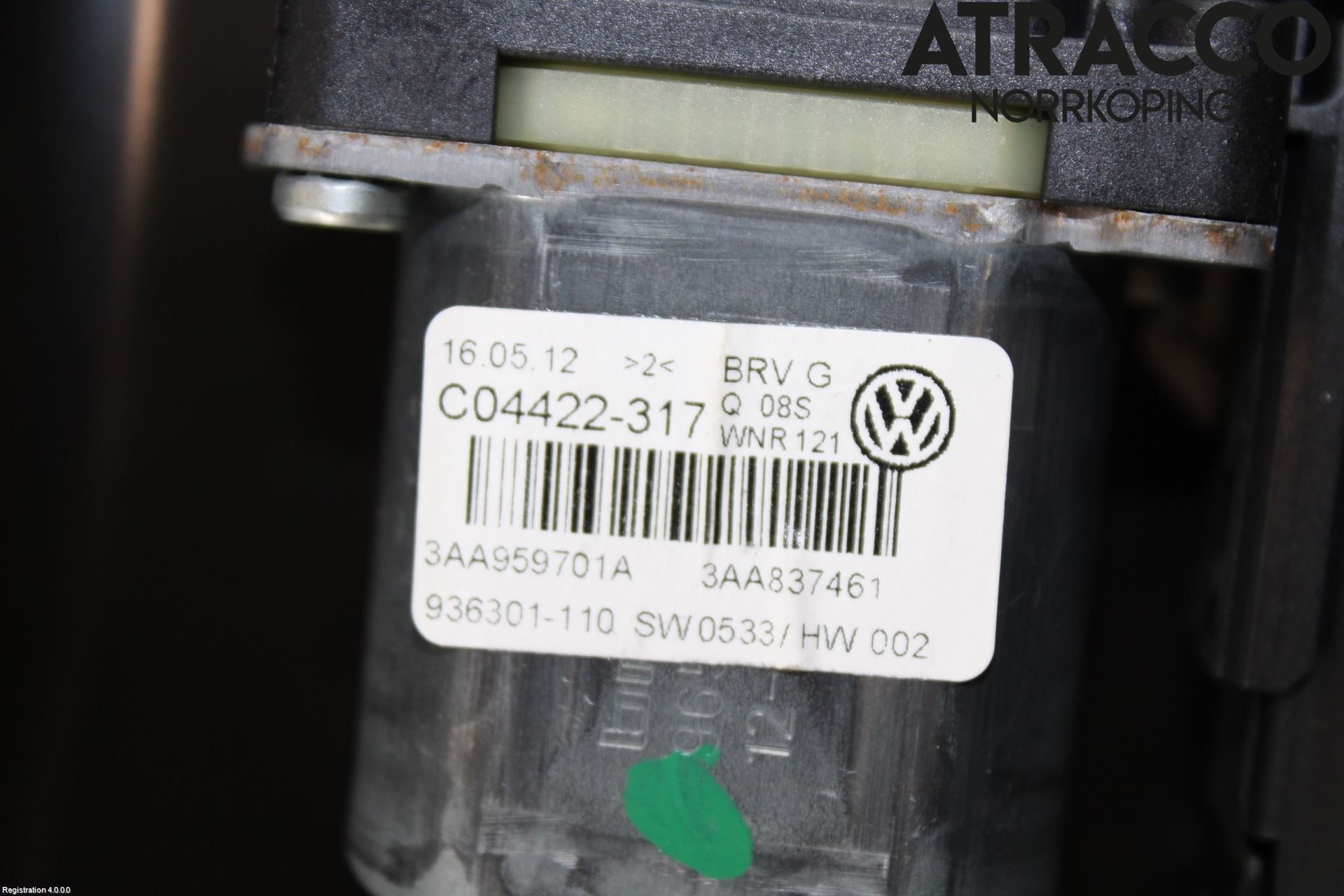Volkswagen VW PASSAT 11-14 Fönsterhiss El Kompl