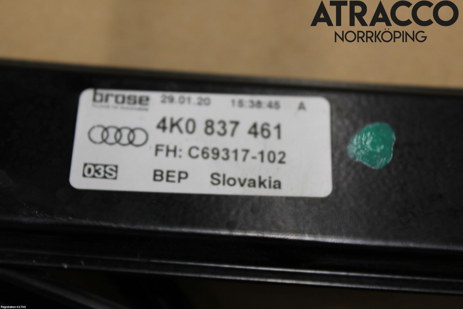 Audi A6 F2/C8 19- Fönsterhiss El Kompl