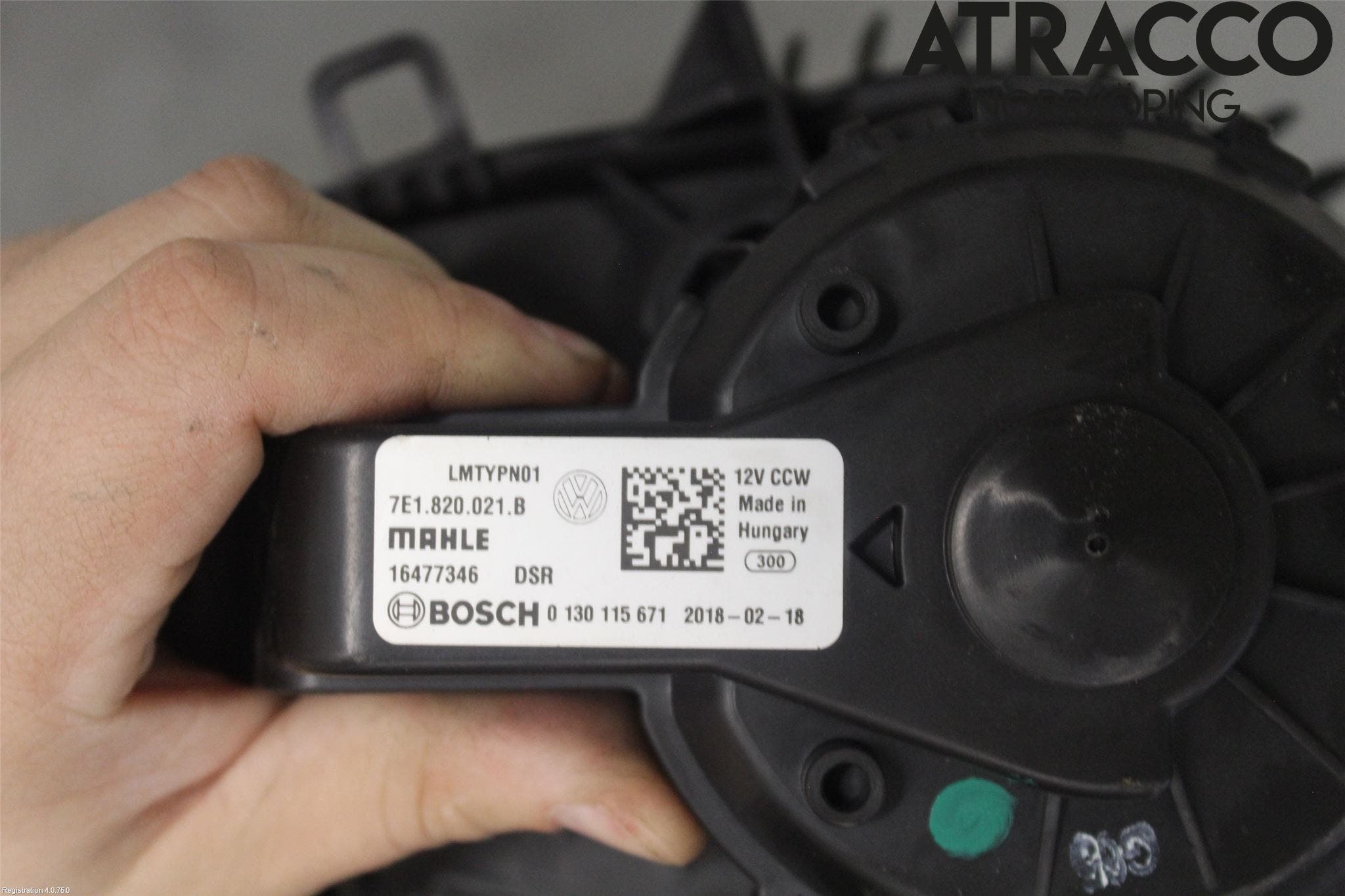 Volkswagen VW TRANSP/CARAVELLE (T6) 16-22 Värmefläkt