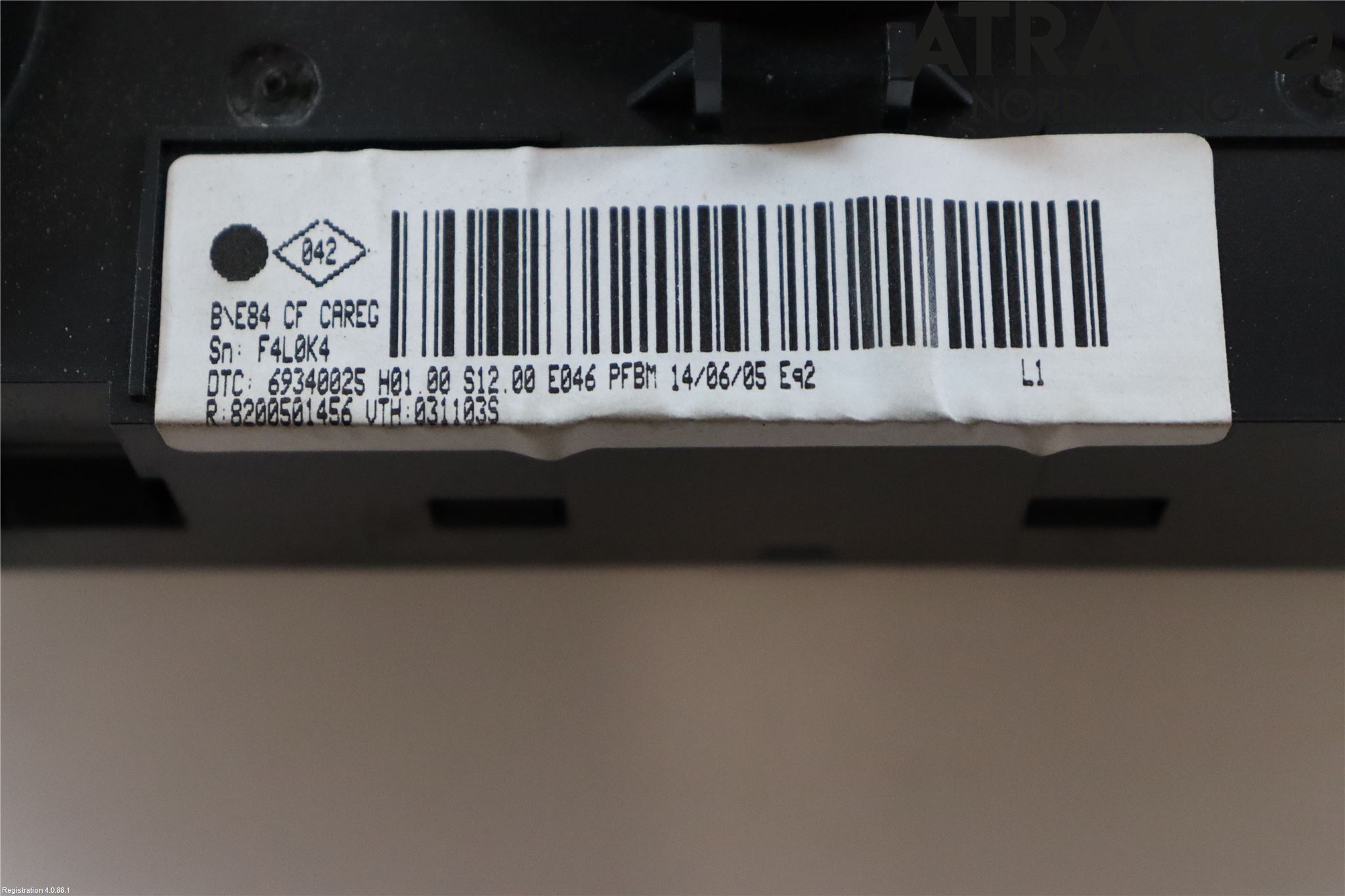 Renault MÉGANE II  03-05 Värmereglage