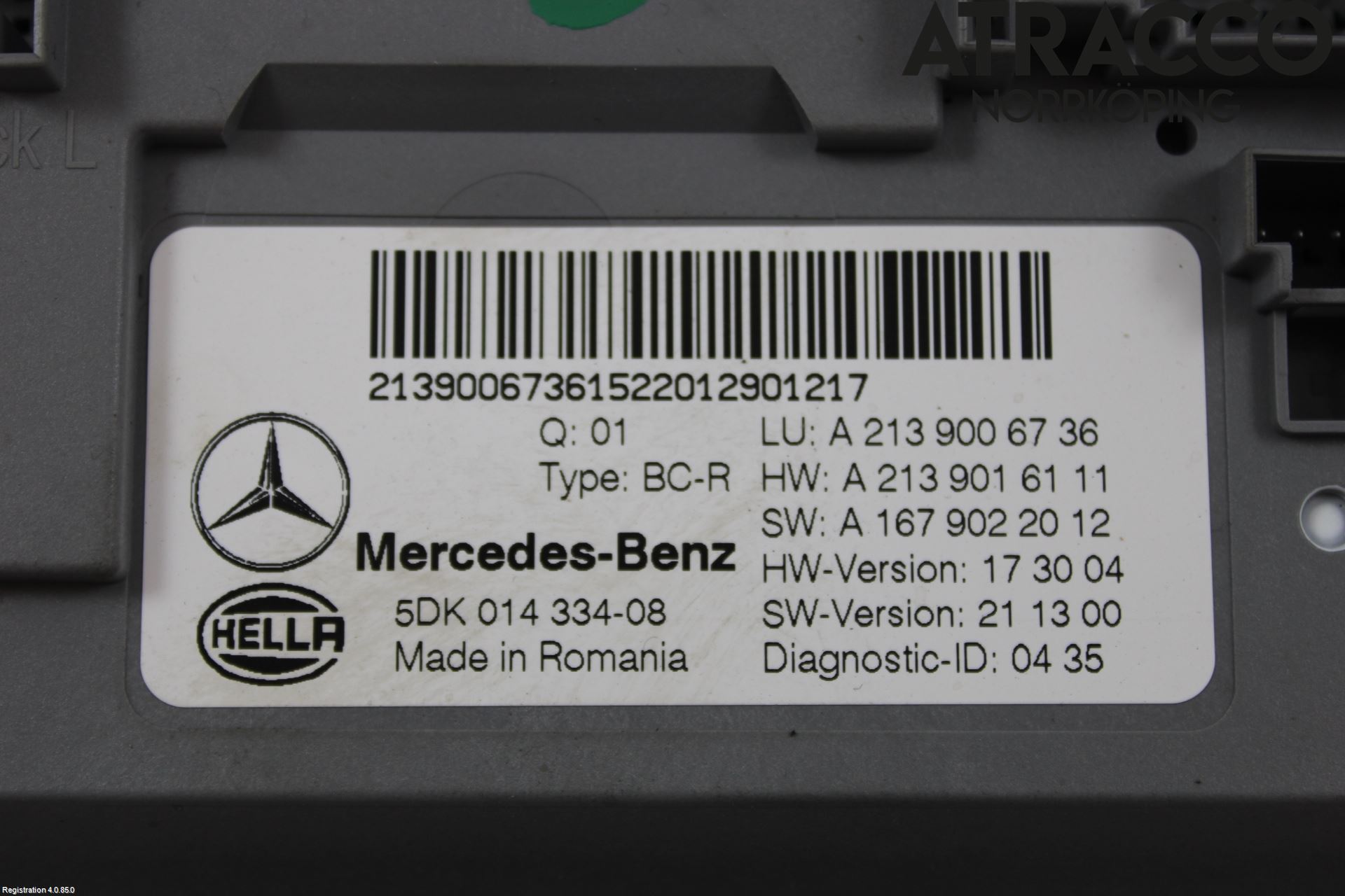 Mercedes-Benz MB AMG GT (C190/R190) 14-22 Styrenhet Övrigt