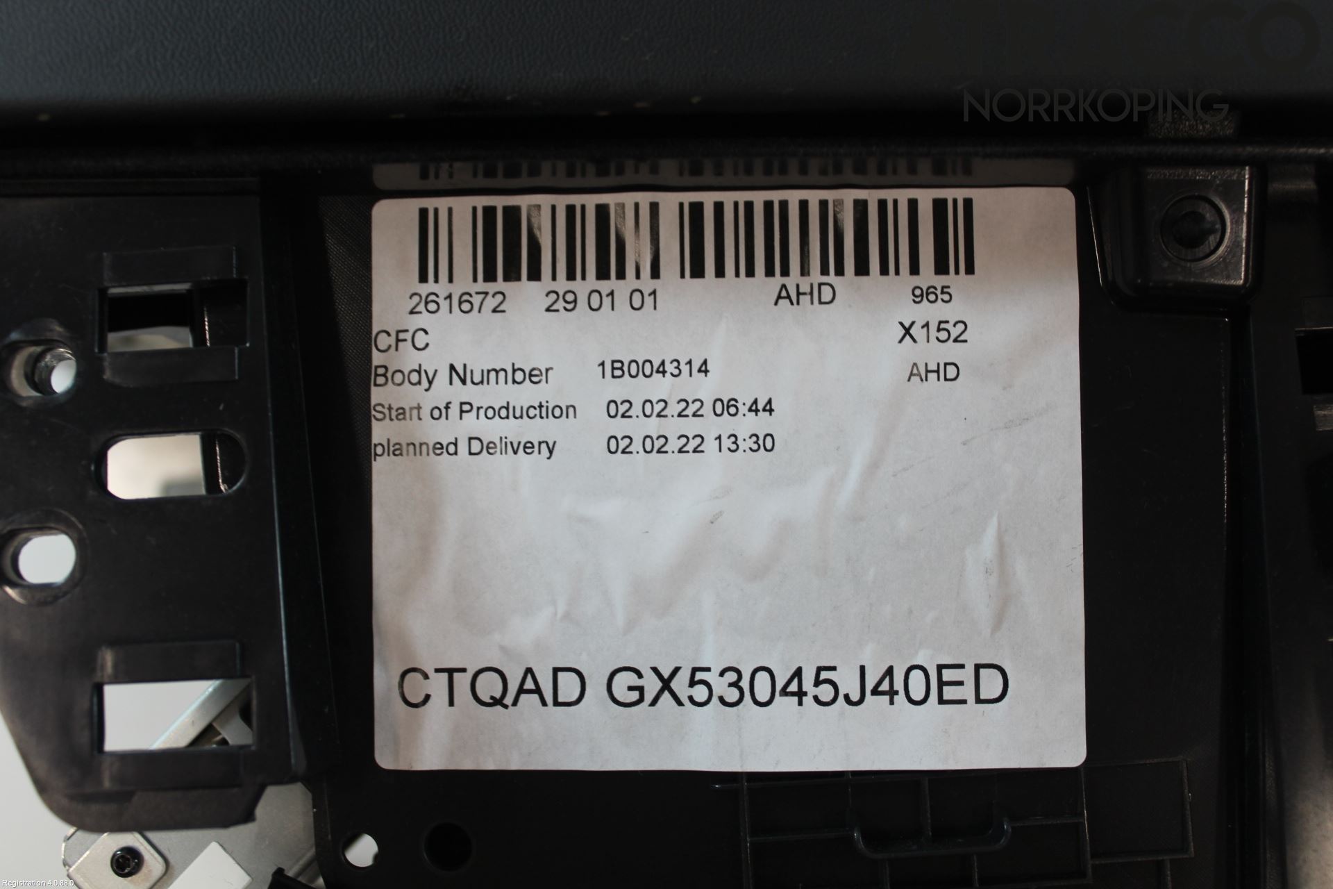 Jaguar F-TYPE Instrumentkonsoll Mitt