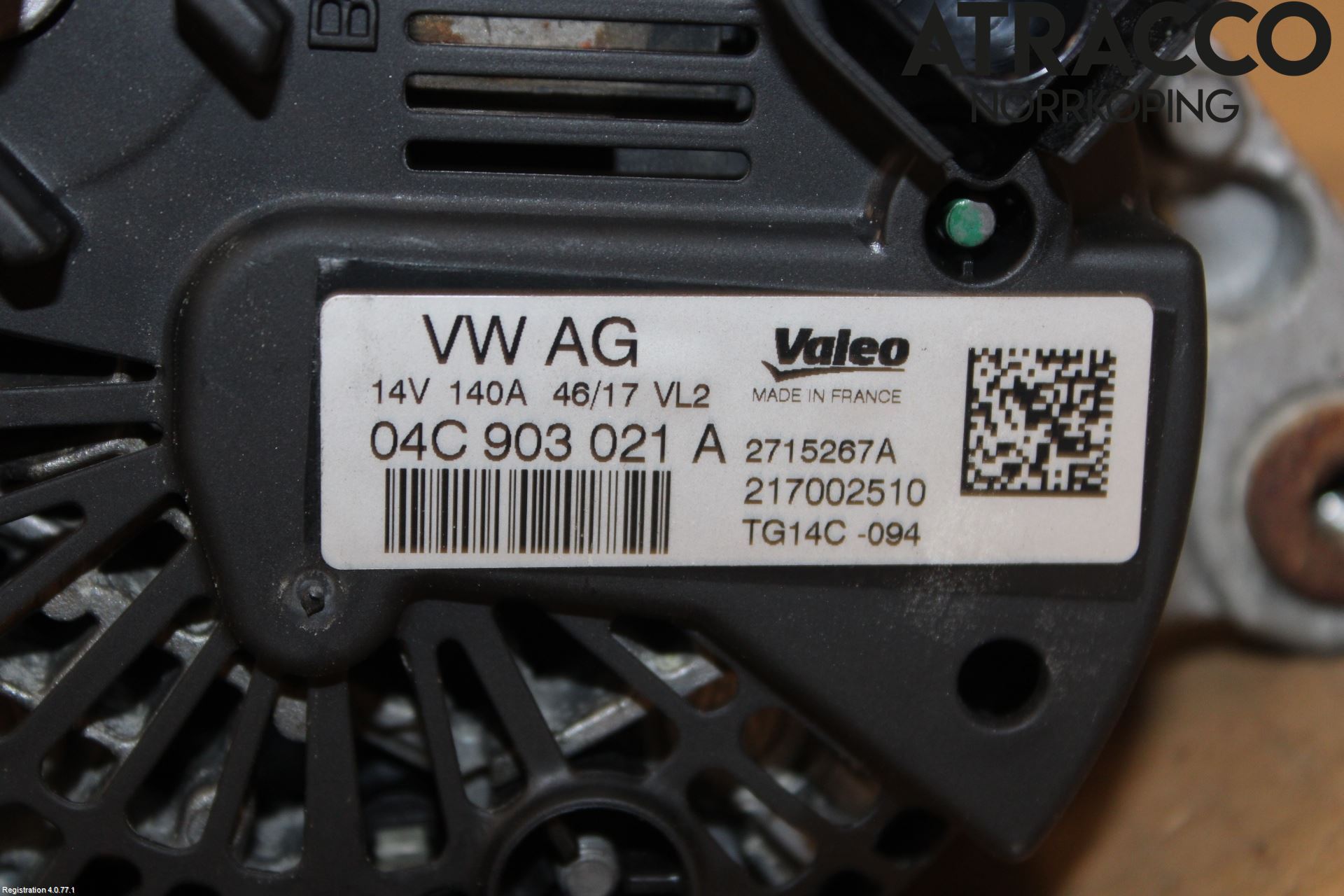 Volkswagen VW GOLF / E-GOLF VII 13-20 Generator