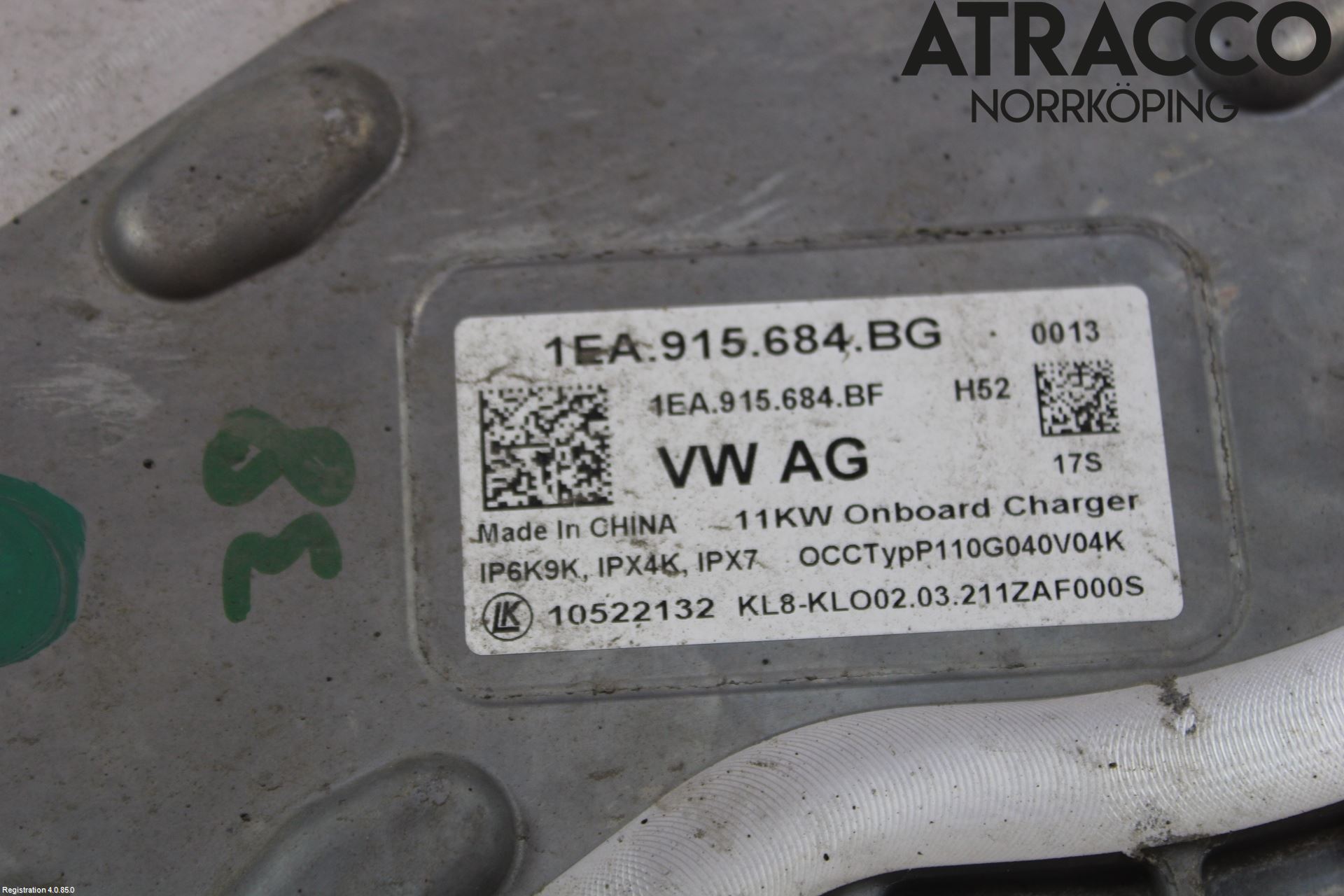 Volkswagen VW ID.4 21- Batteriladdare Högspänning