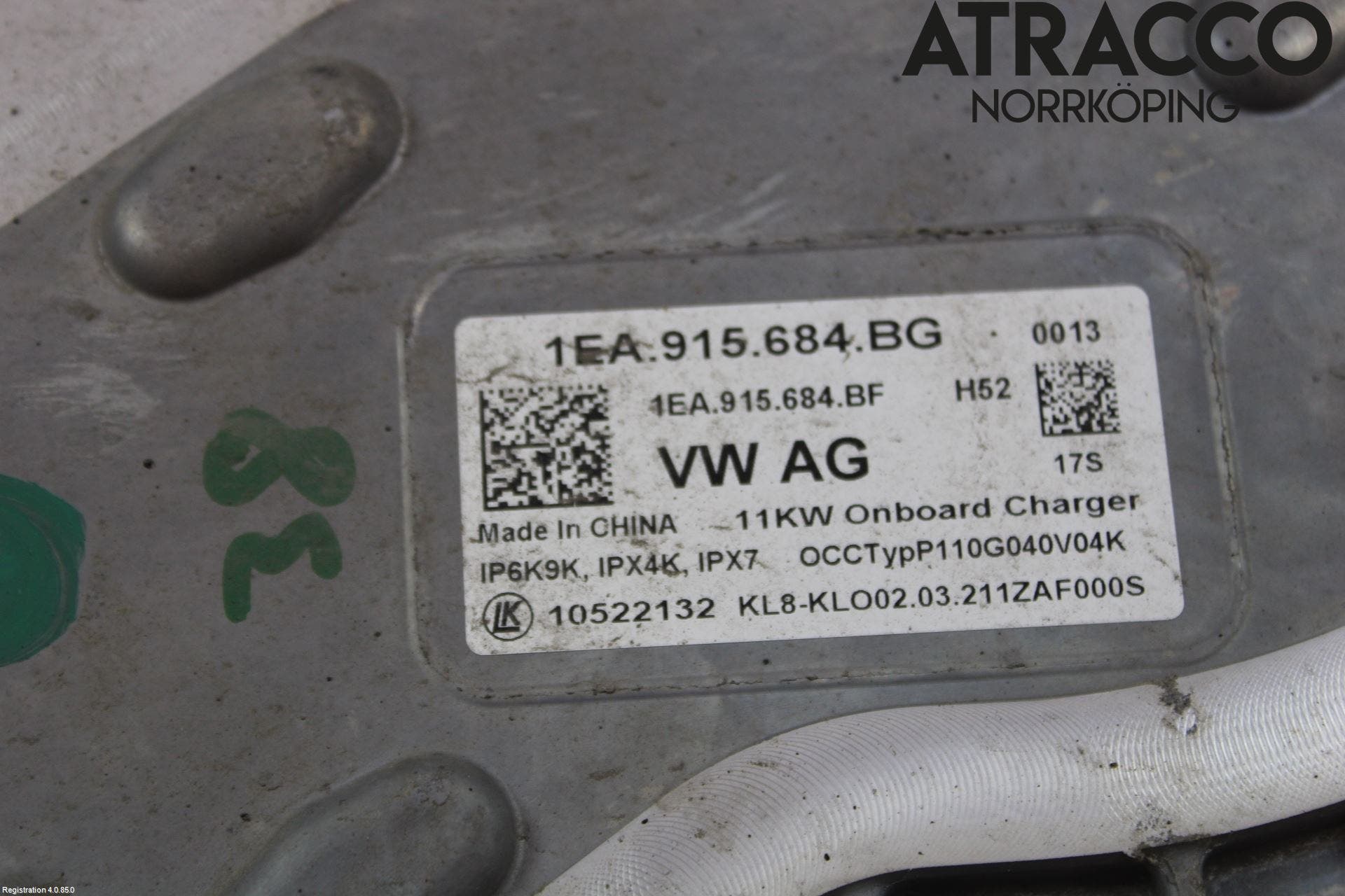 Volkswagen VW ID.4 21- Batteriladdare Högspänning