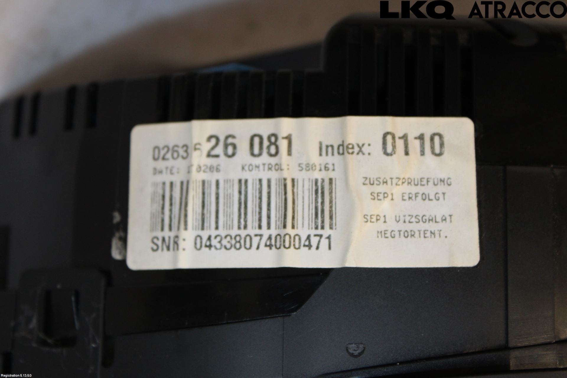 Audi A4/S4 05-07 Instrument Komb