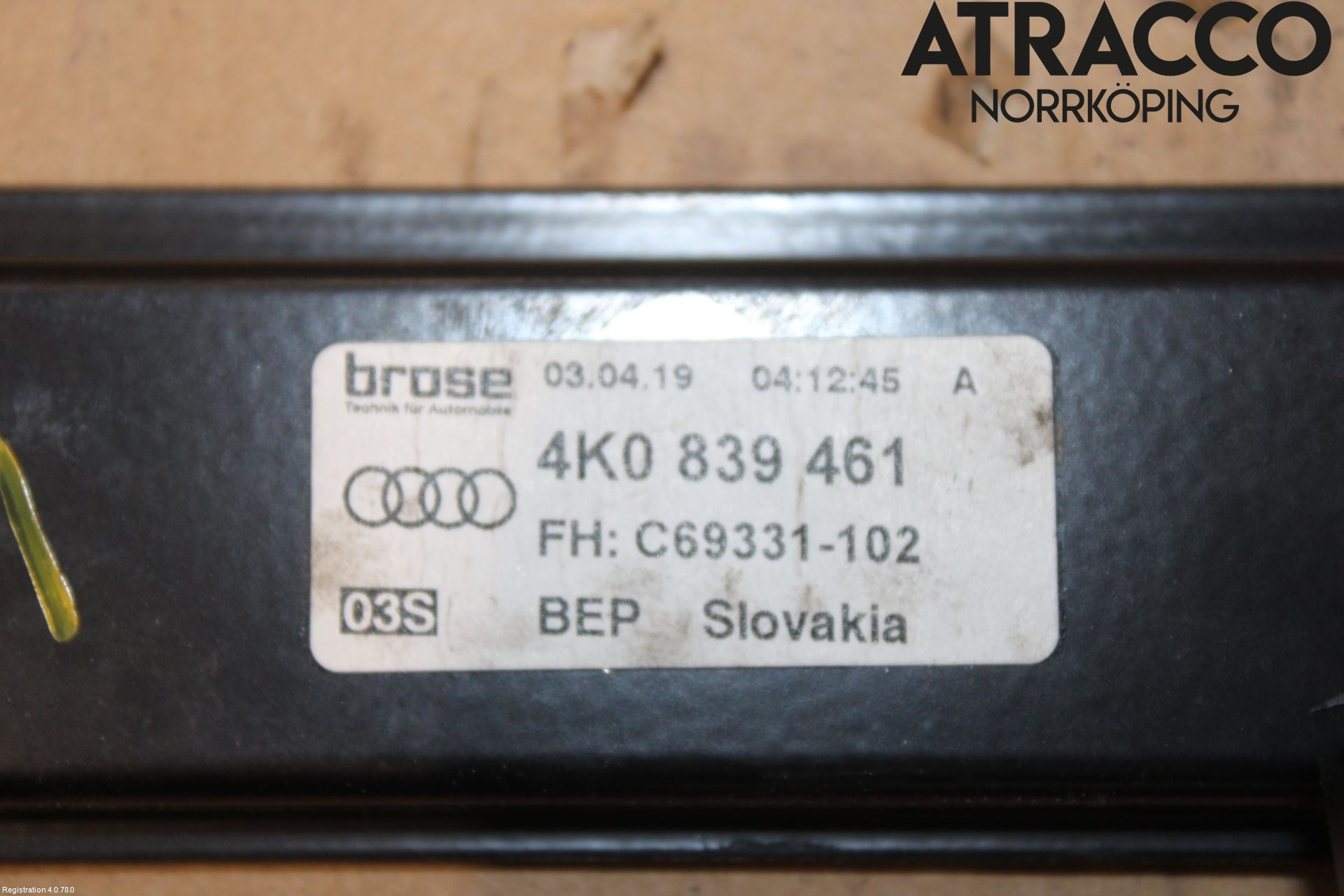 Audi A6 F2/C8 19- Fönsterhiss El Kompl