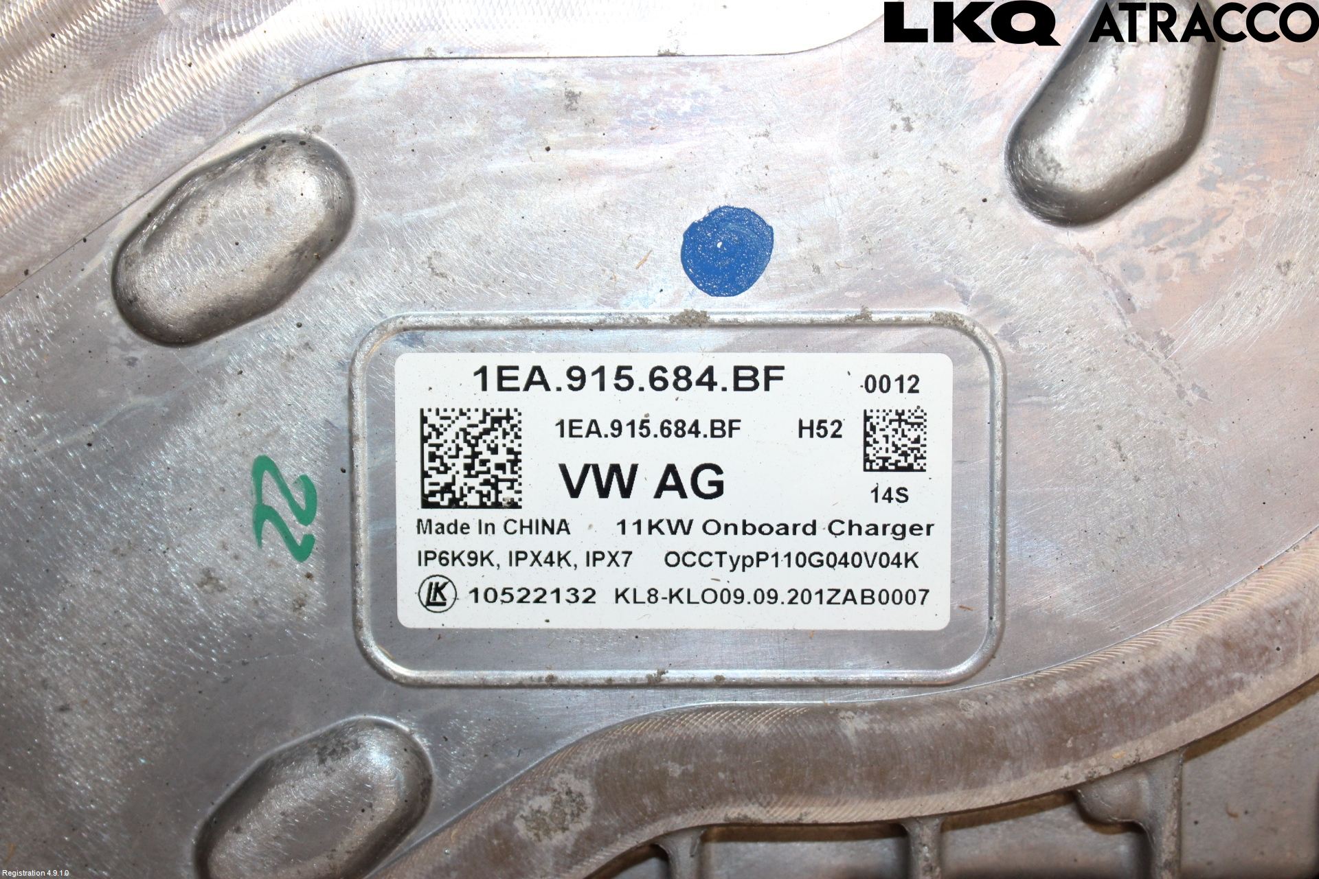 Volkswagen VW ID.3 21- Batteriladdare Högspänning