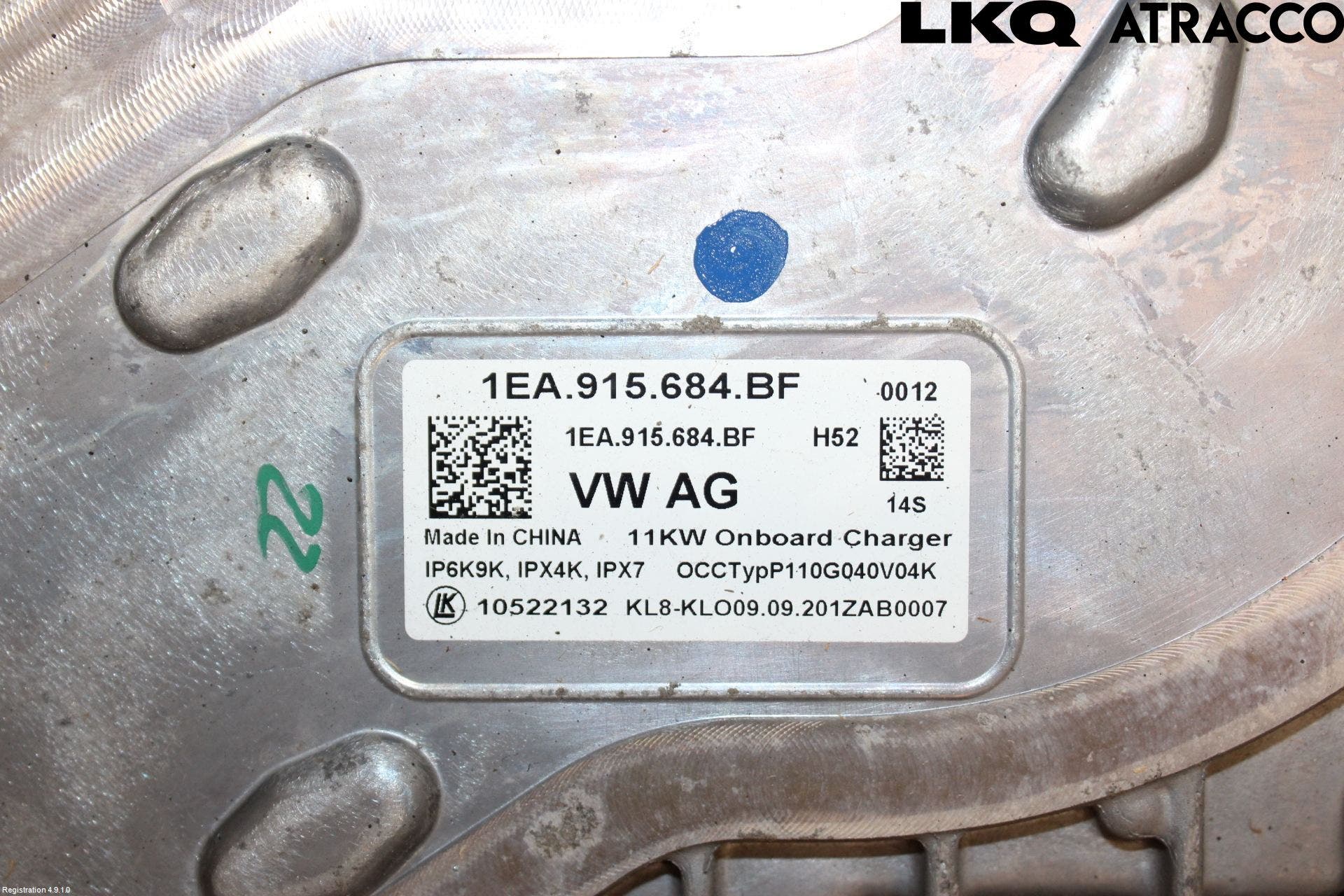 Volkswagen VW ID.3 21- Batteriladdare Högspänning