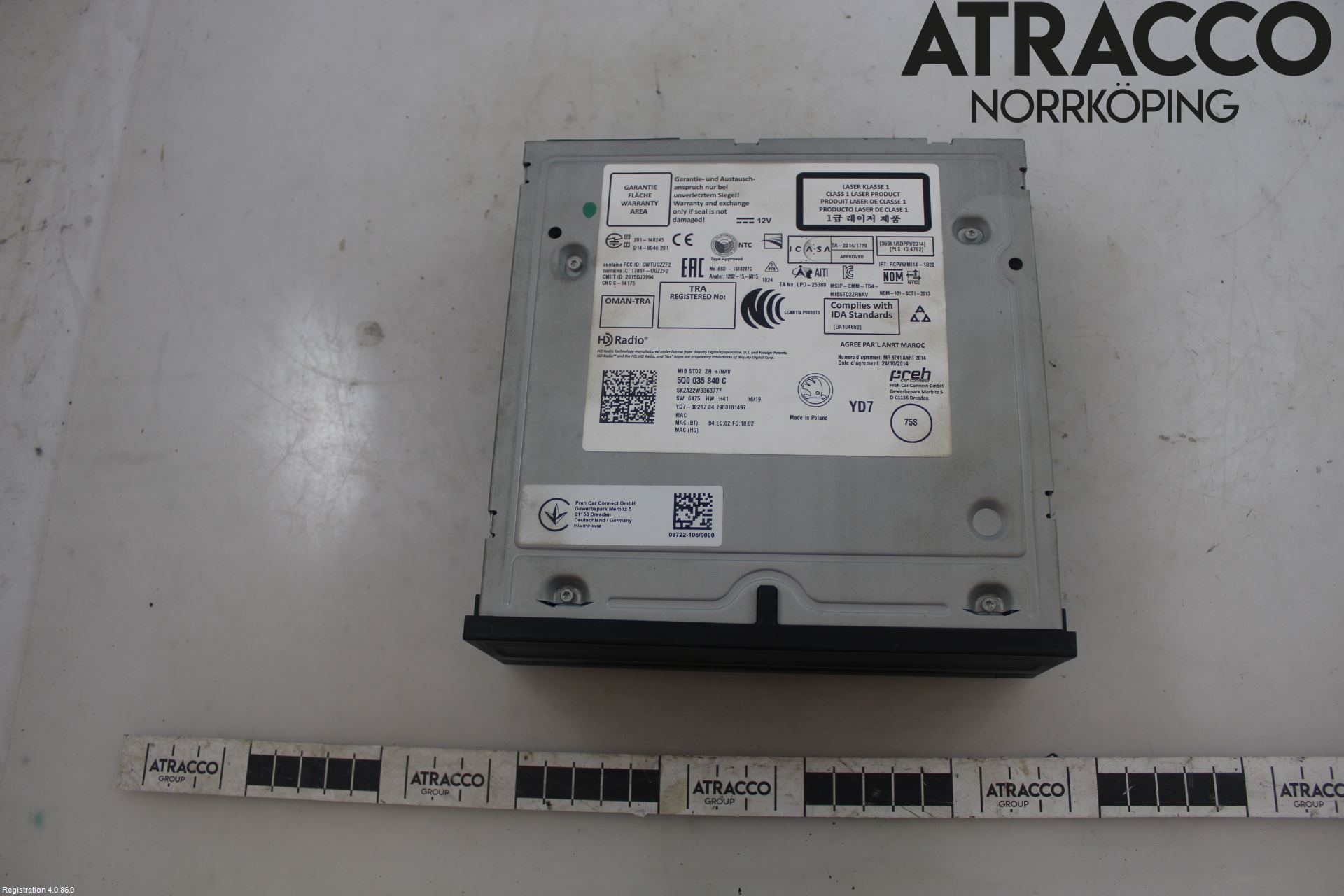 Skoda OCTAVIA (5E) 13-20 Cd Radio - Multimediapanel