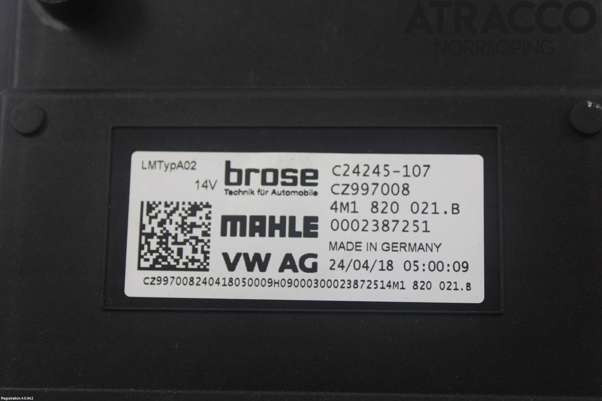 Audi A4/S4 B9 16-19 Värmefläkt