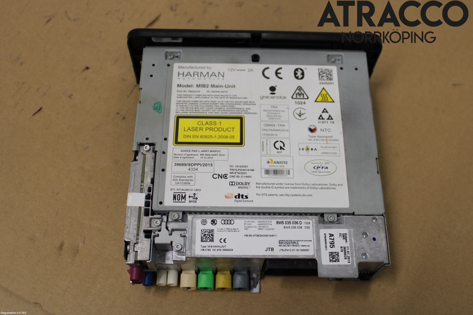 Audi A5 17- Cd Radio - Multimediapanel
