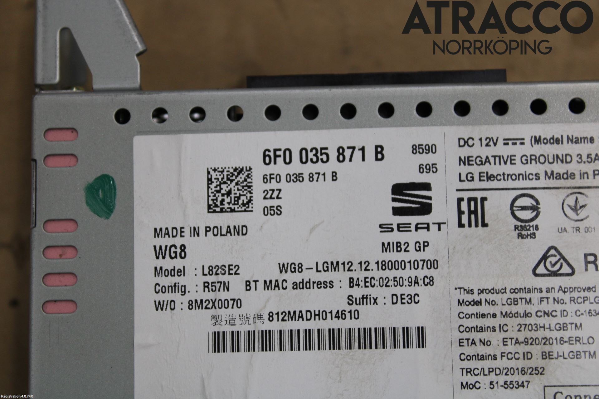 Seat IBIZA V 17-20 Cd Radio - Multimediapanel
