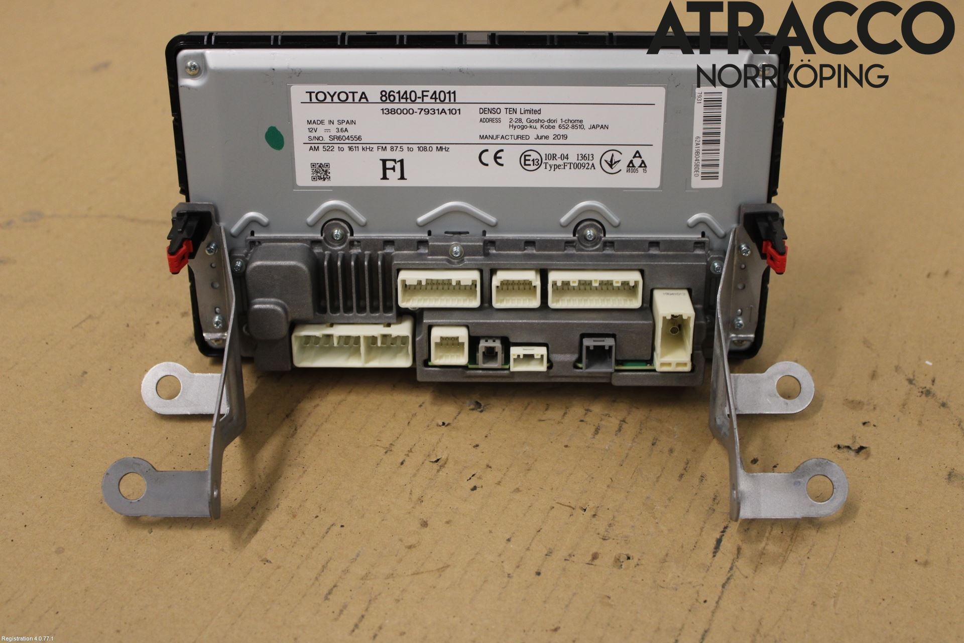 Toyota C-HR 16-23 Multifunktionsdisplay