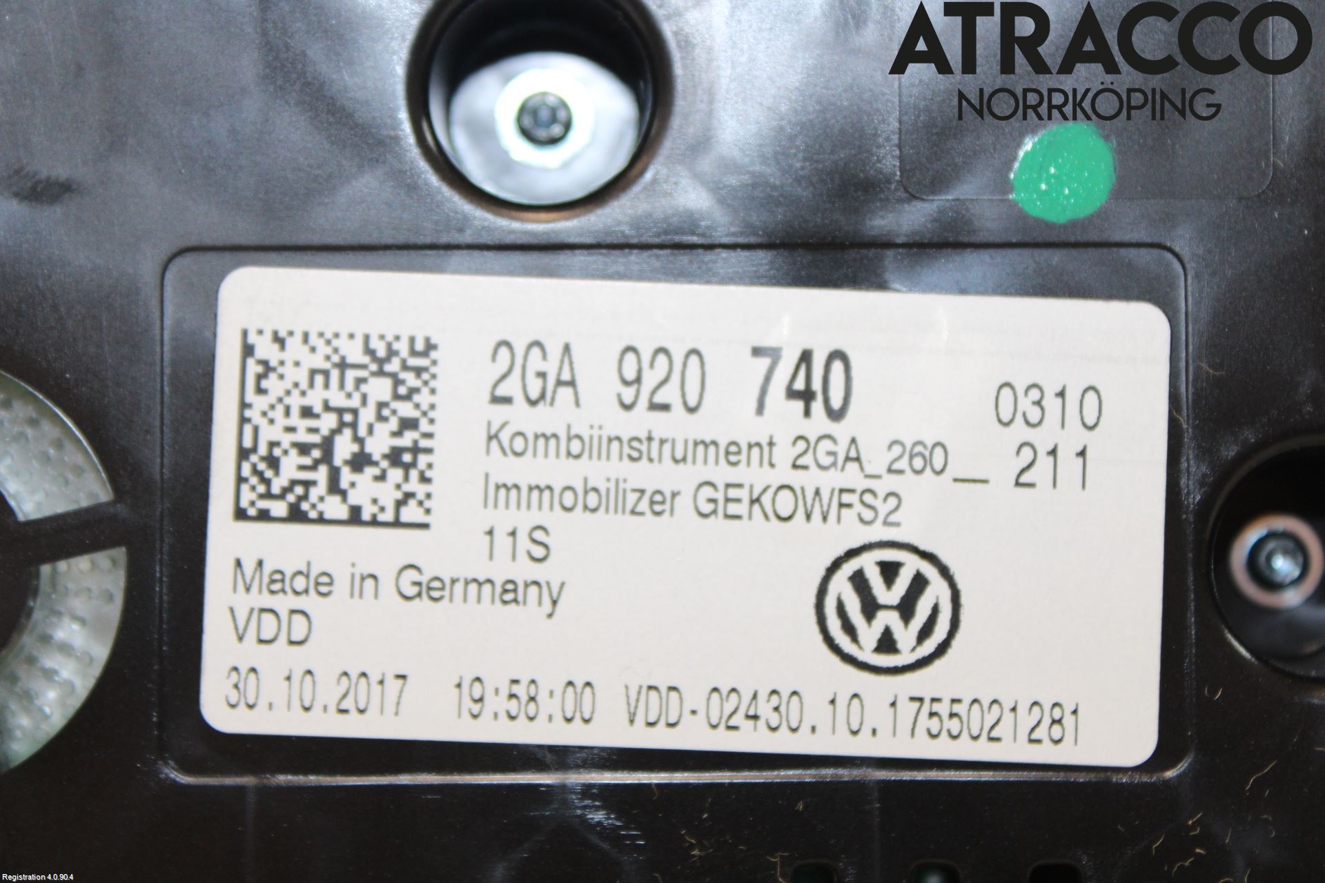 Volkswagen VW T-ROC 18- Instrument Komb