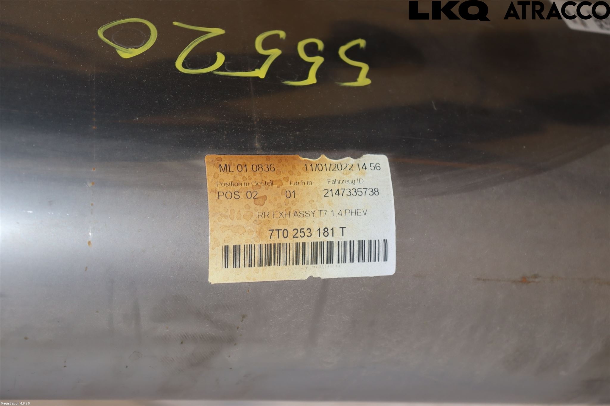 Volkswagen VW TRANSP/CARAVELLE (T7) 22-24 Avgas Mellandämpare