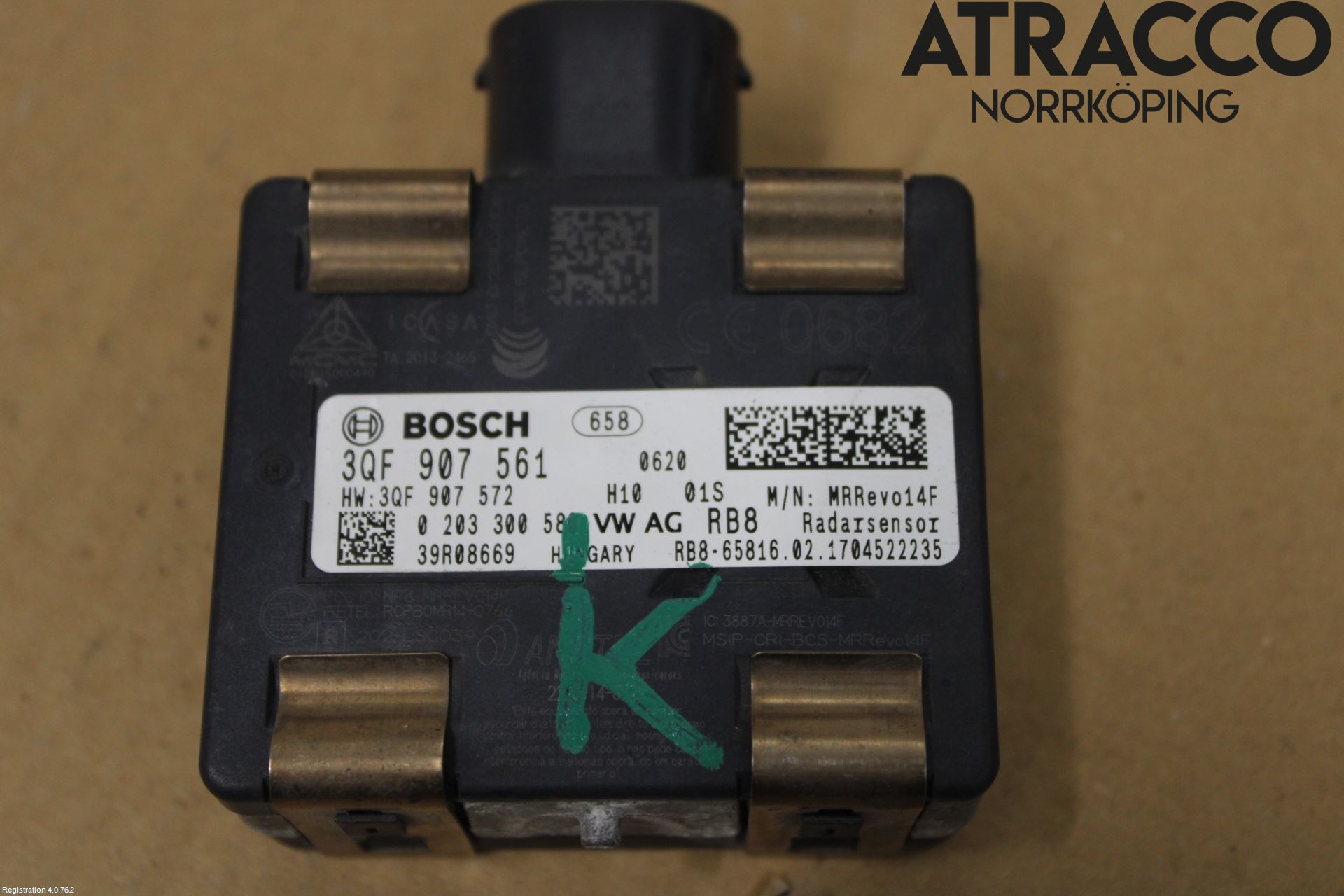 Volkswagen VW GOLF / E-GOLF VII 13-20 Sensor Aktivt Kollisionsskydd