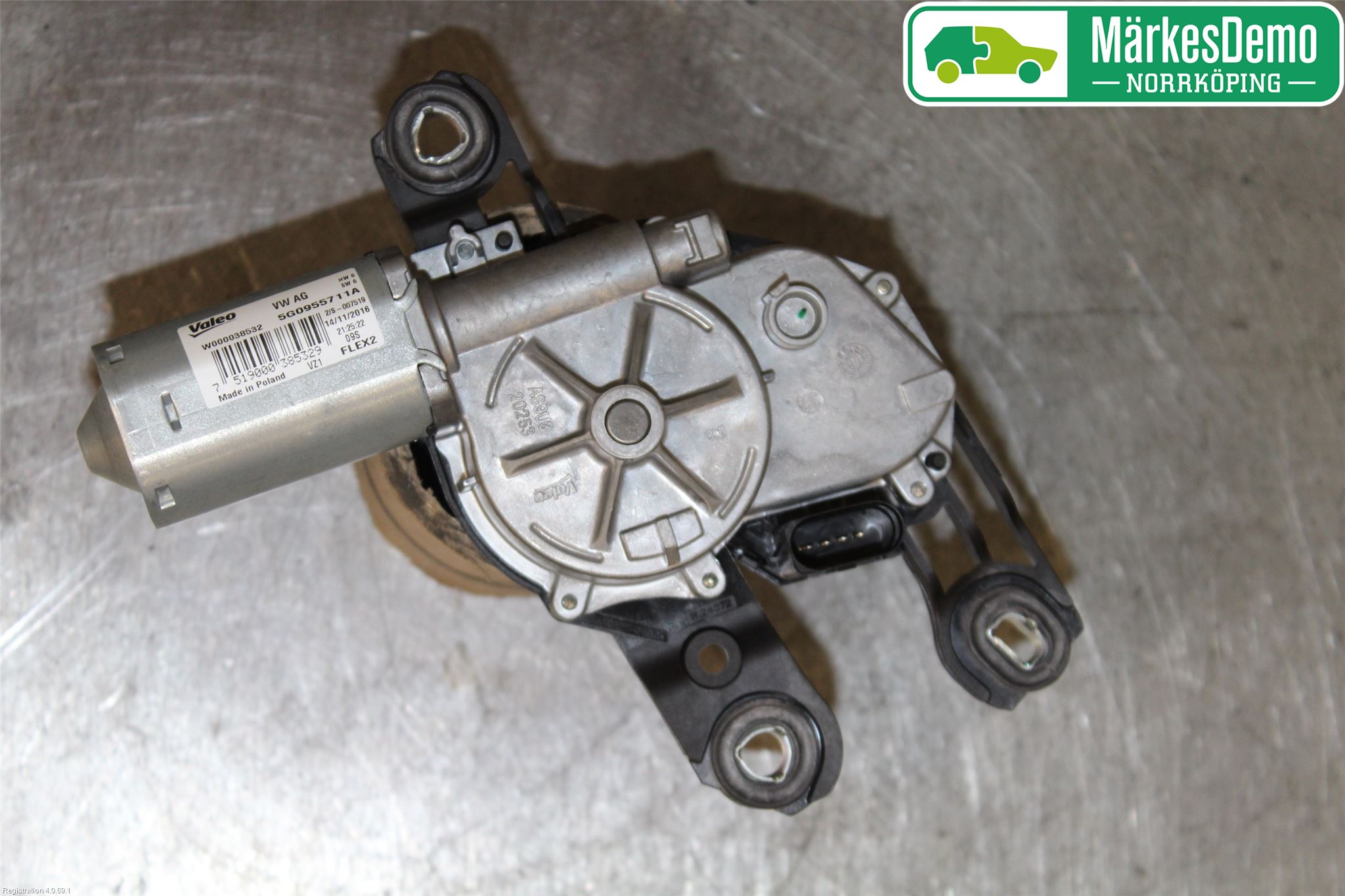 Volkswagen VW GOLF / E-GOLF VII 13-20 Torkarmotor Baklucka