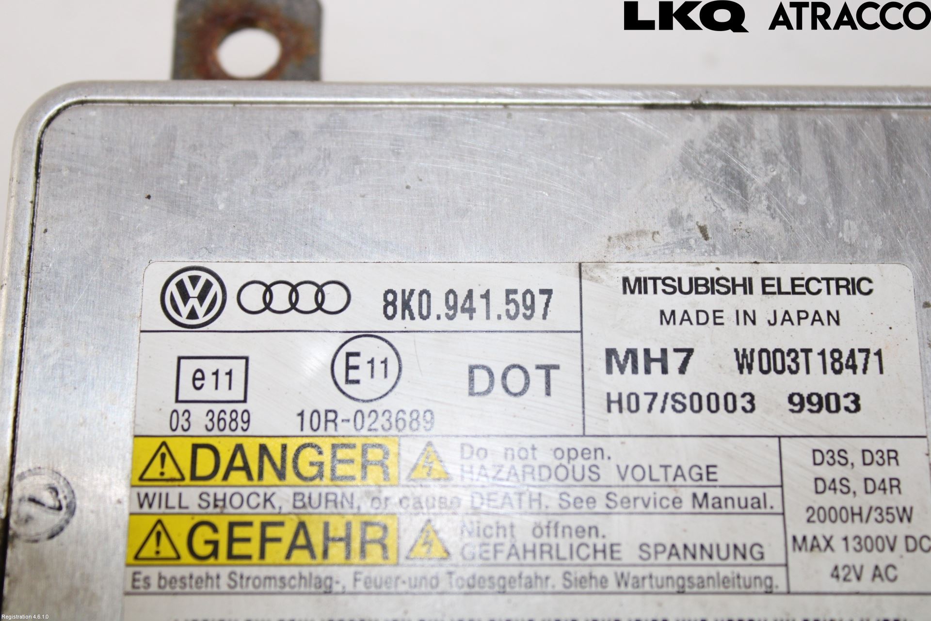 Audi A4/S4 08-11 Styrenhet Strålkastare