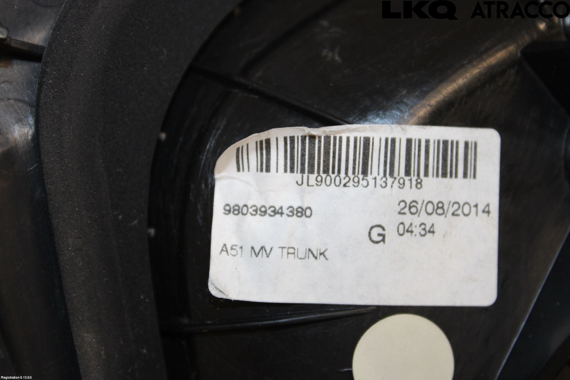 Citroen C3 10-17 Bakljus Lucka Vä