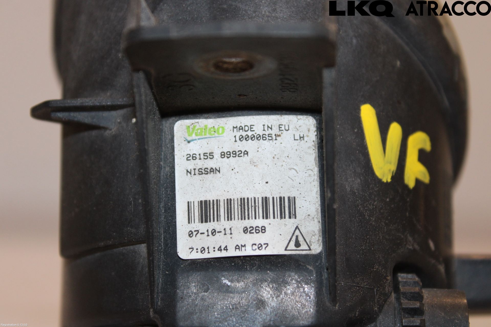 Nissan QASHQAI+2  10-14 Dimljus-Varselljus Fram