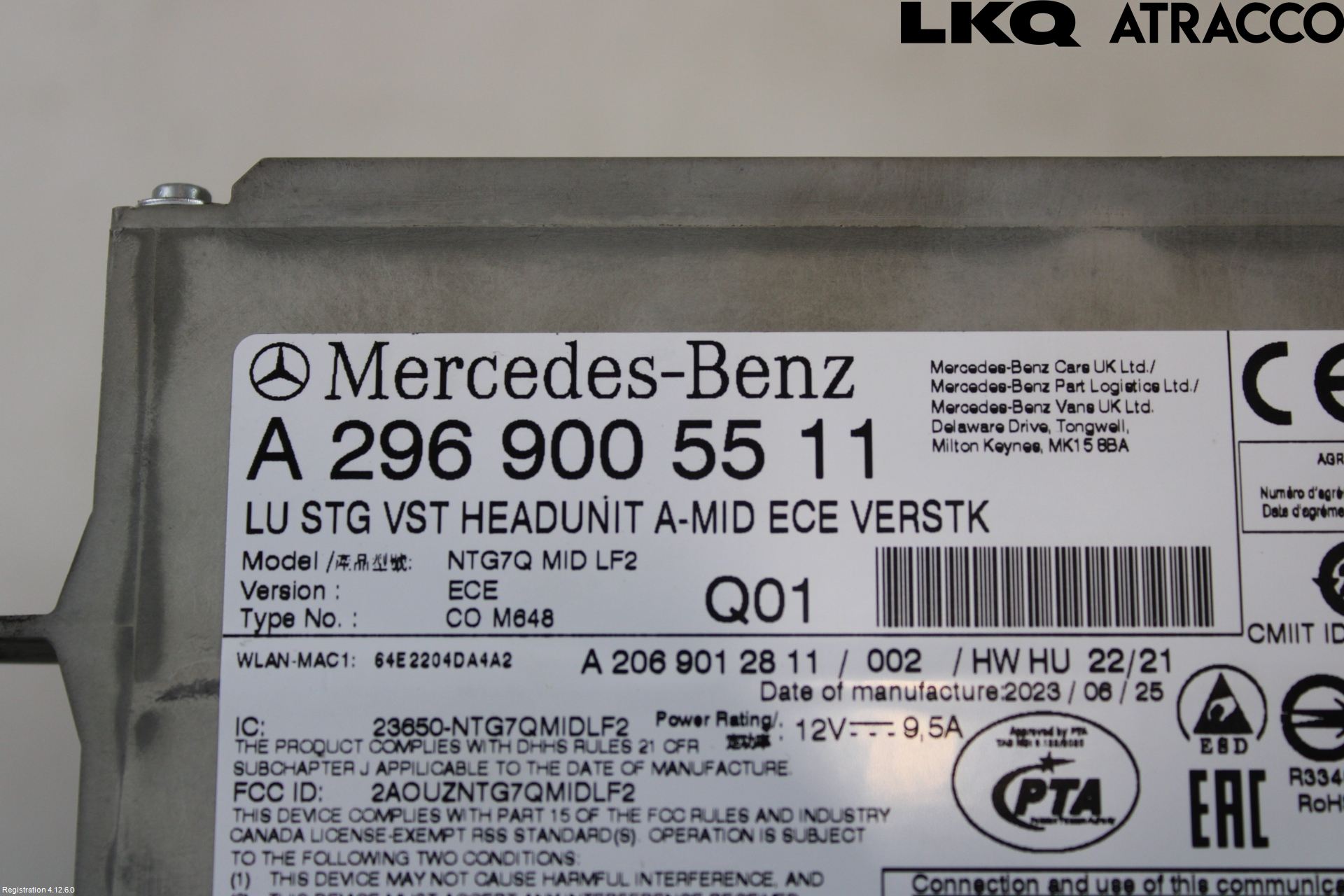 Mercedes-Benz MB C-KLASS (W206) 21- Cd Radio - Multimediapanel