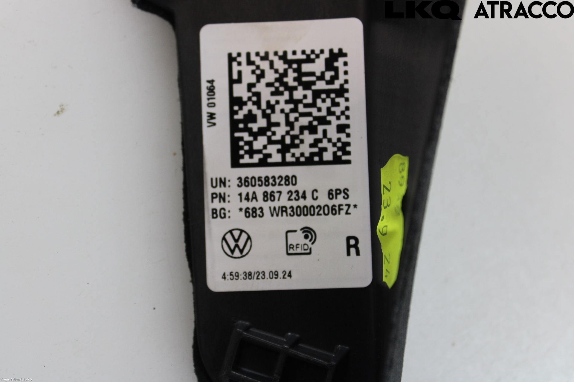 Volkswagen VW ID.7/TOURER 24- Inr Plastd A-B-C Stolpe