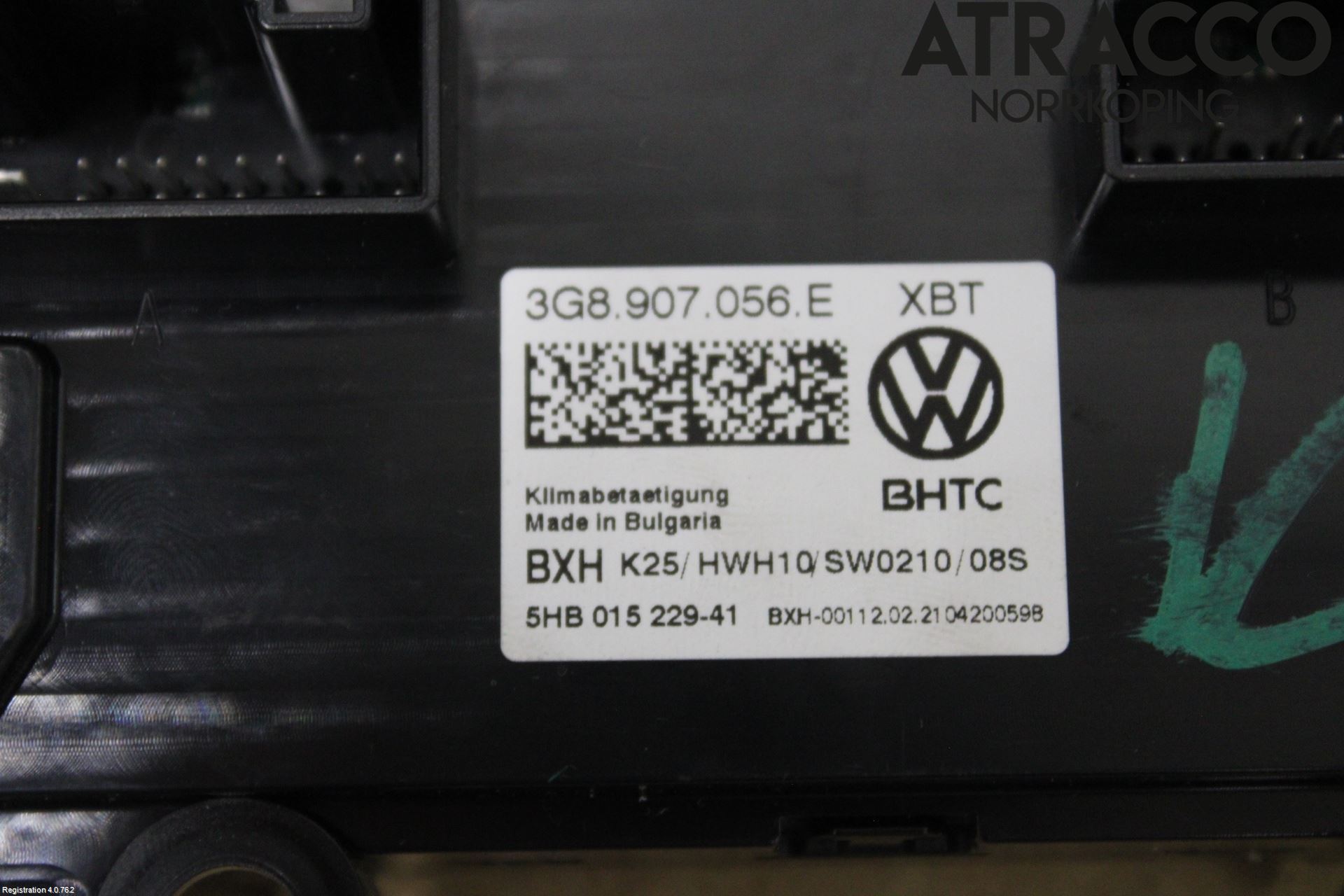 Volkswagen VW ARTEON 17- Värmereglage