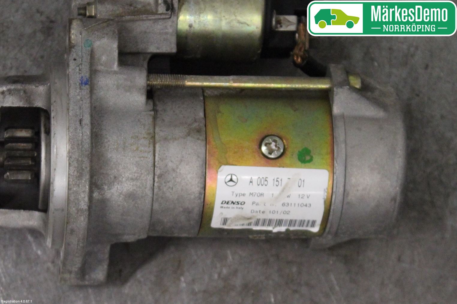 Mercedes-Benz MB C (203) 00-07 Startmotor