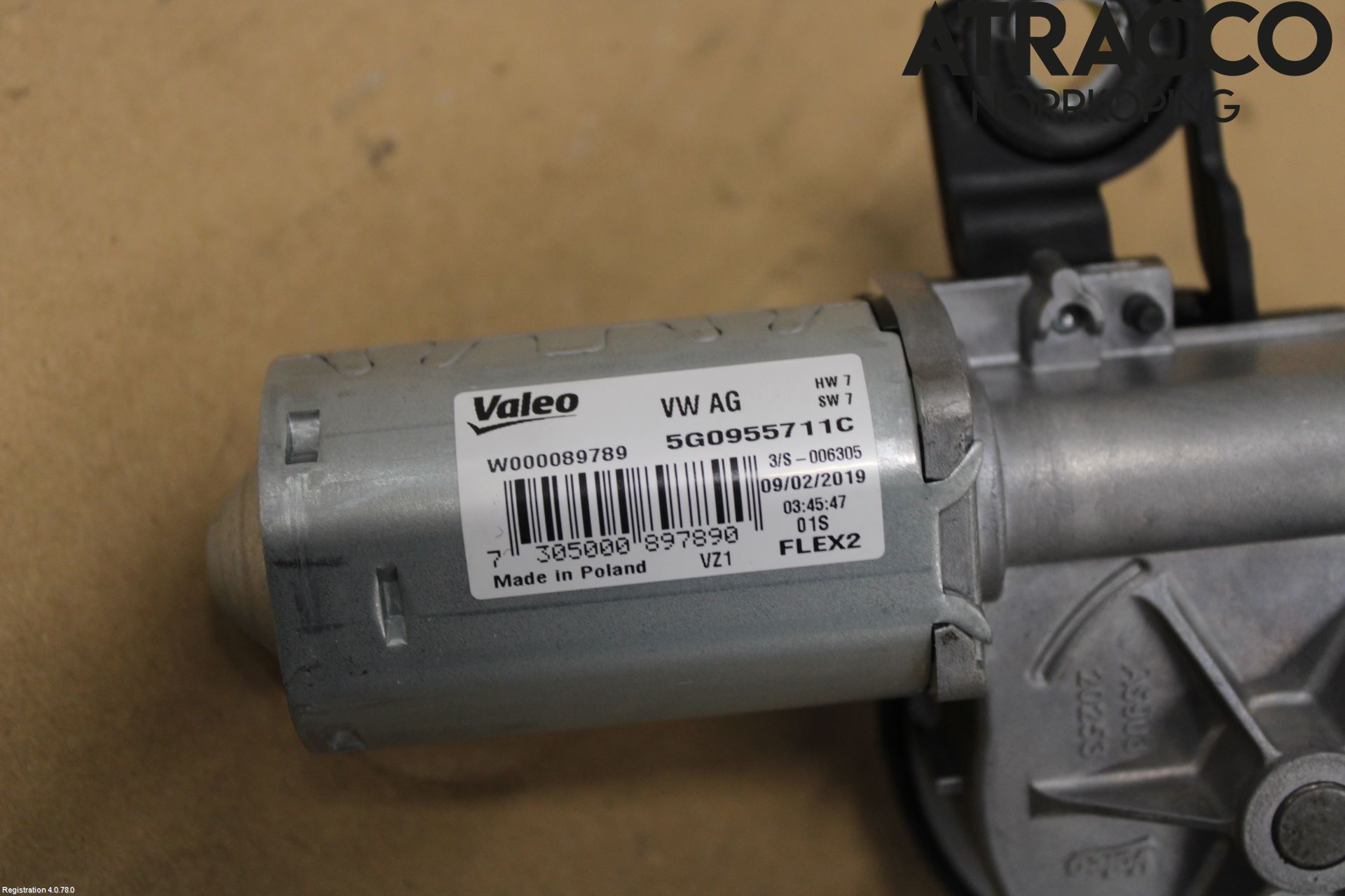 Volkswagen VW POLO VI 18->> Torkarmotor Baklucka