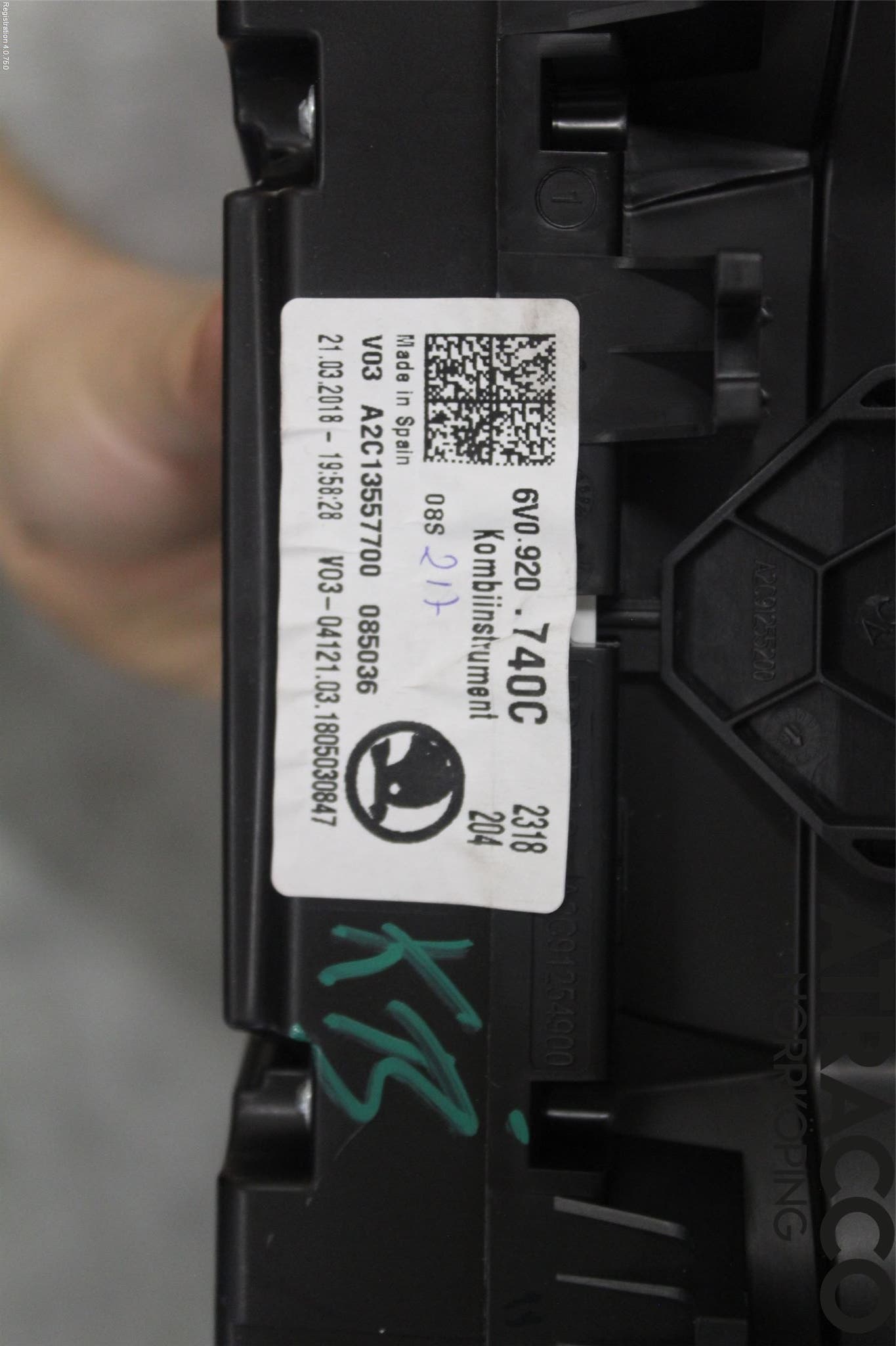 Skoda FABIA 15-21 Instrument Komb