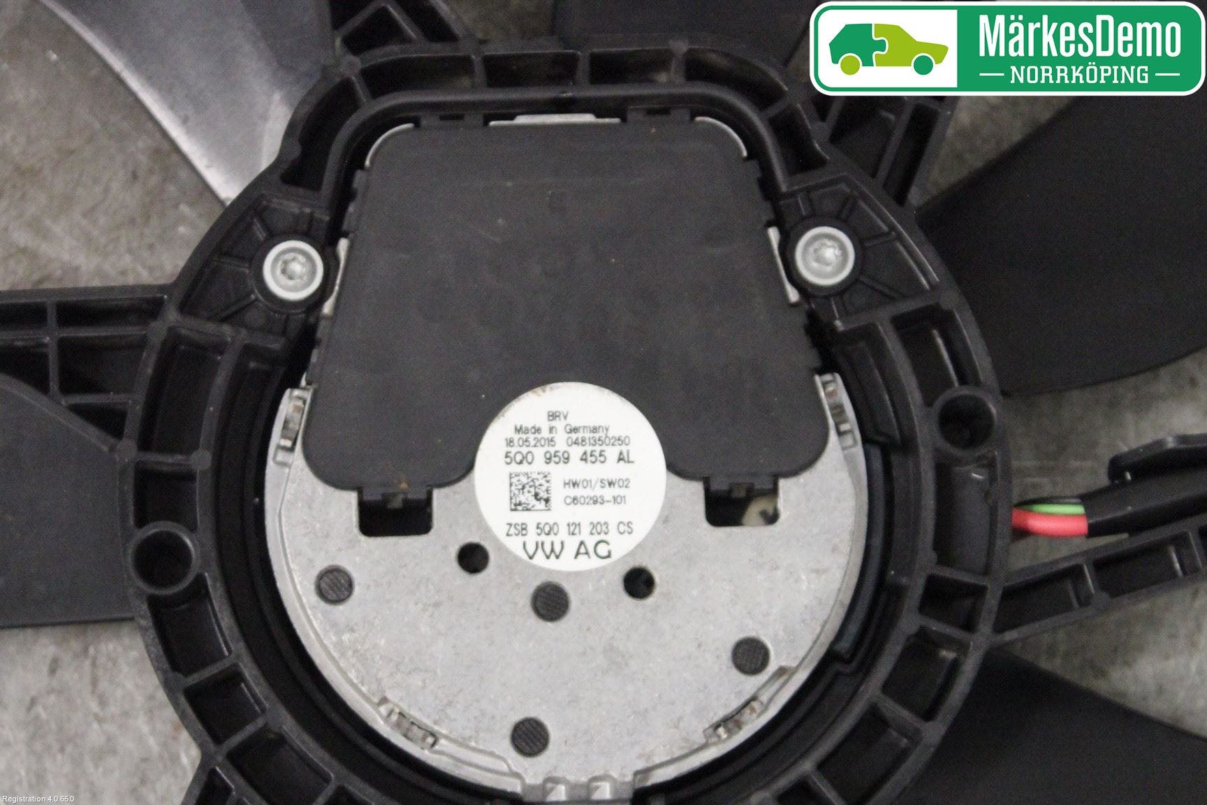 Volkswagen VW GOLF / E-GOLF VII 13-20 Kylfläkt El