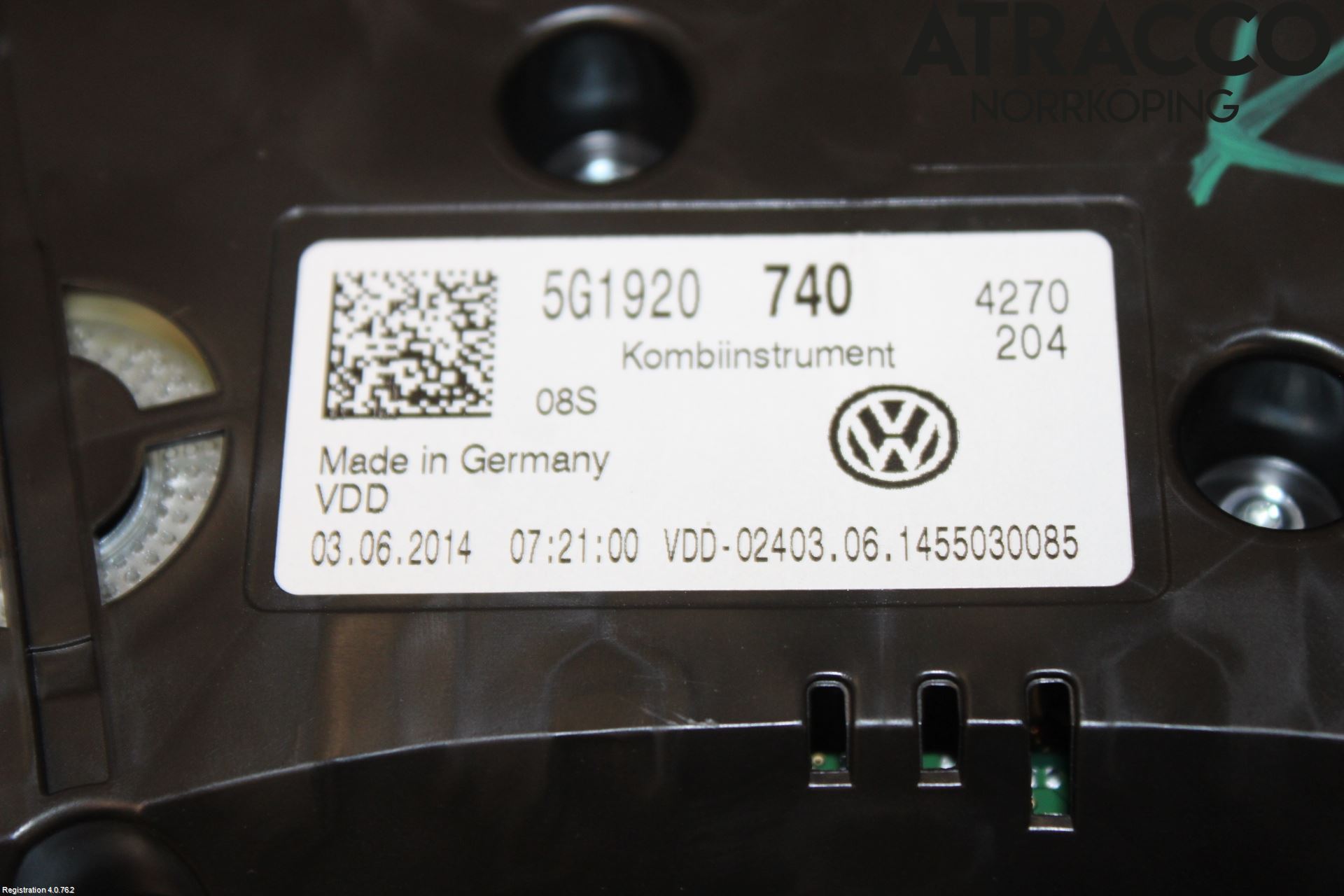 Volkswagen VW GOLF / E-GOLF VII 13-20 Instrument Komb