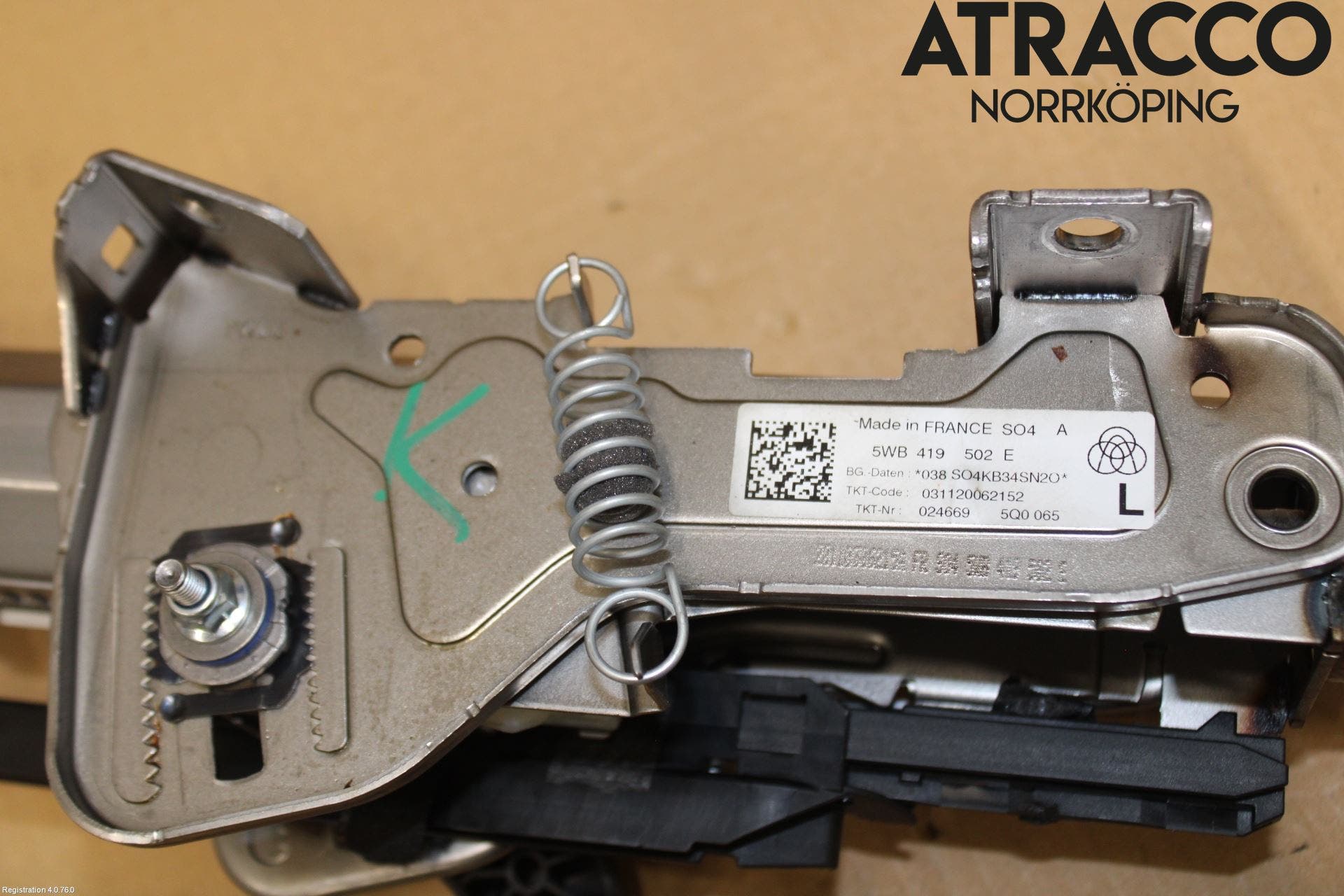 Volkswagen VW GOLF / E-GOLF VIII 20- Rattaxelagg Justerbart