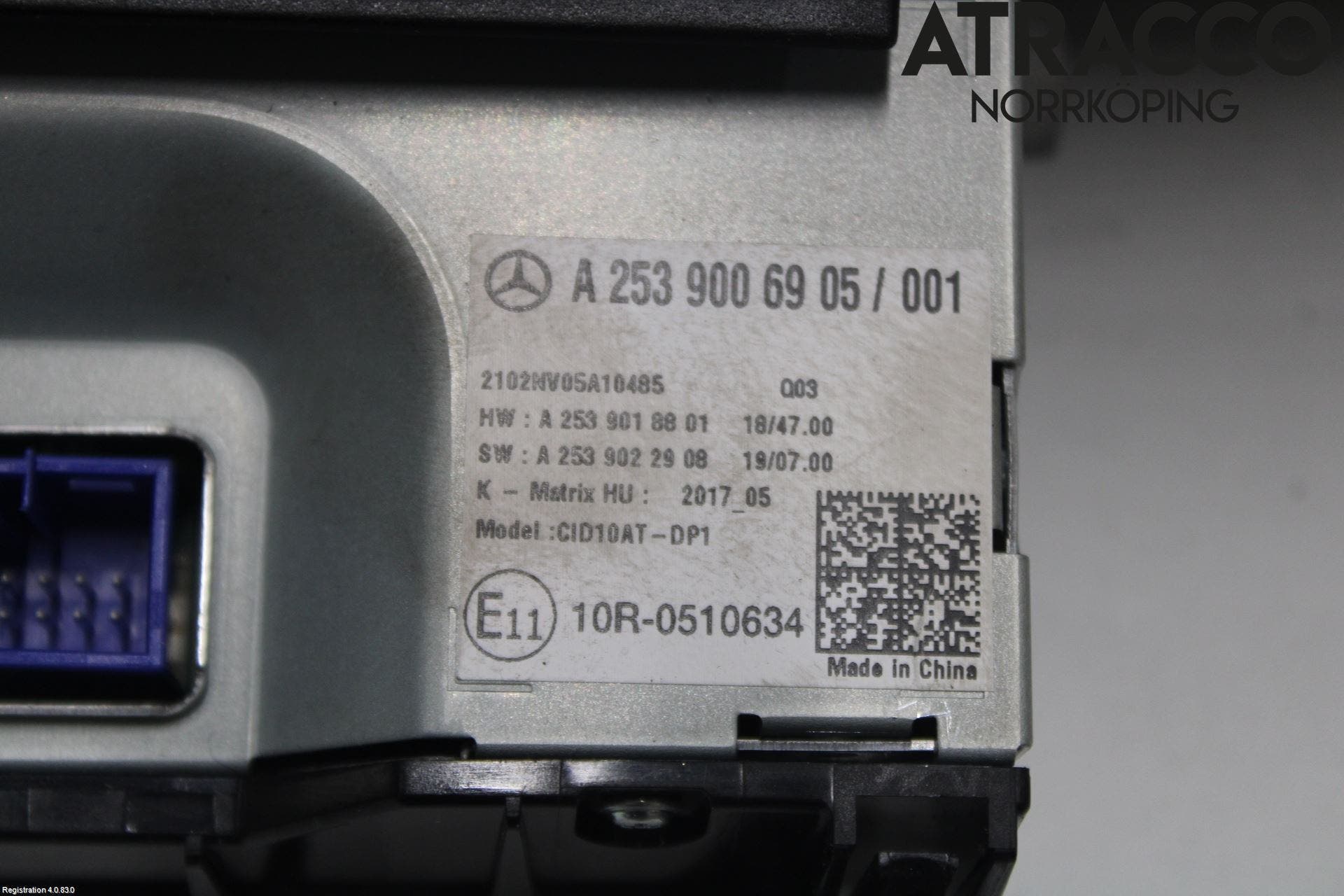 MB GLC-KLASS (X253/C253) 15-22 Bildskärm