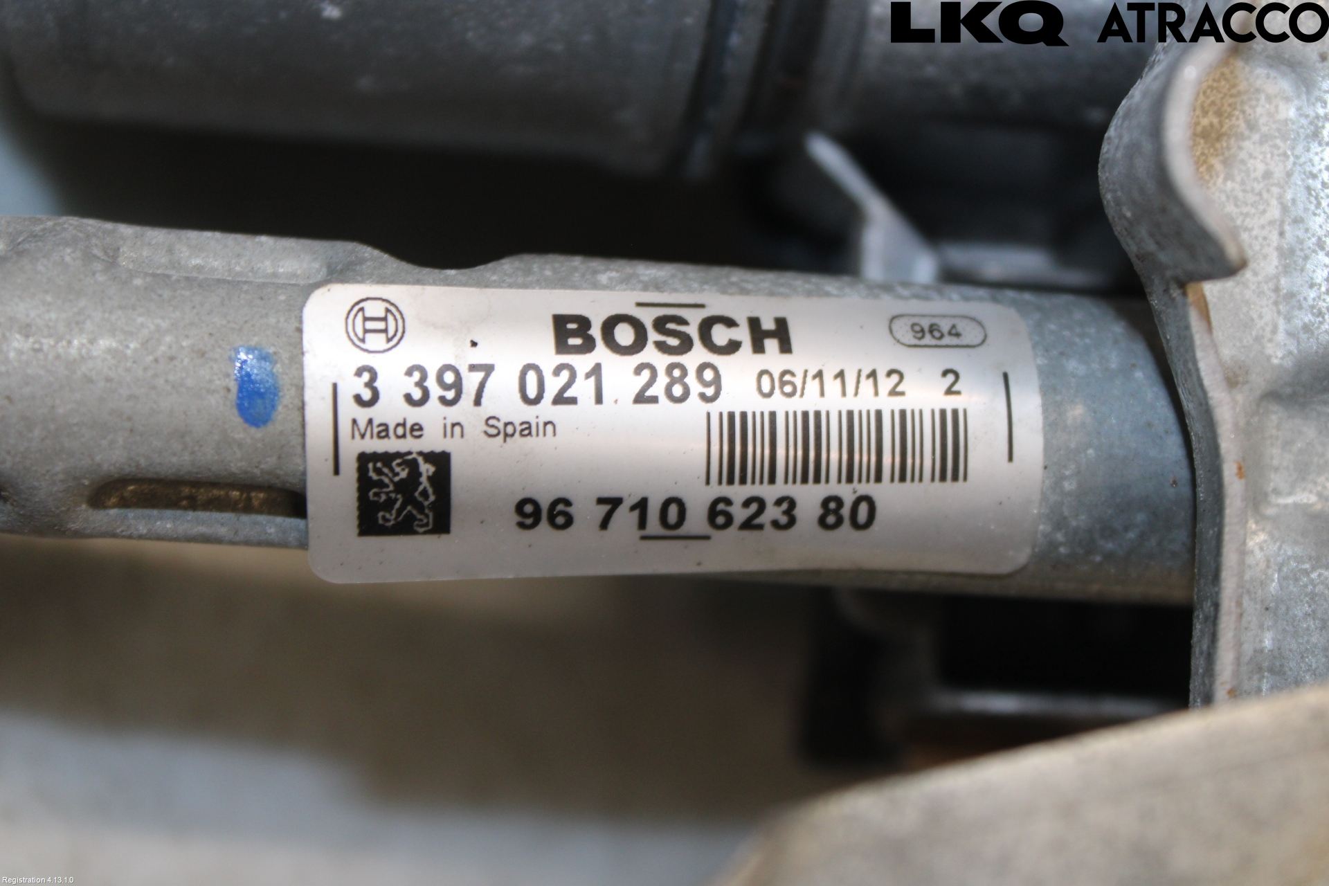 Peugeot 3008 09-16 Torkarmekanism Vindruta