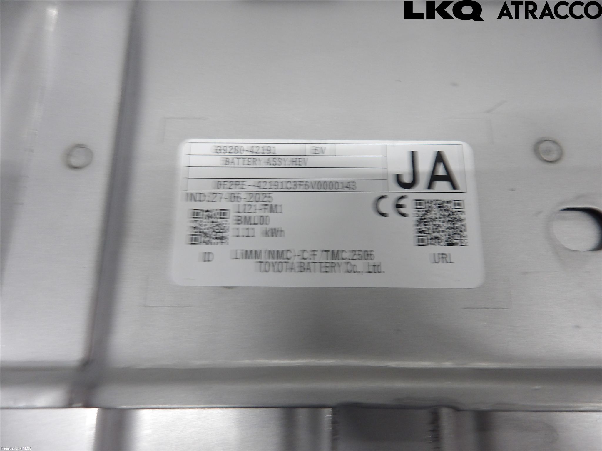 Toyota RAV4 19- Batteri Högspänning