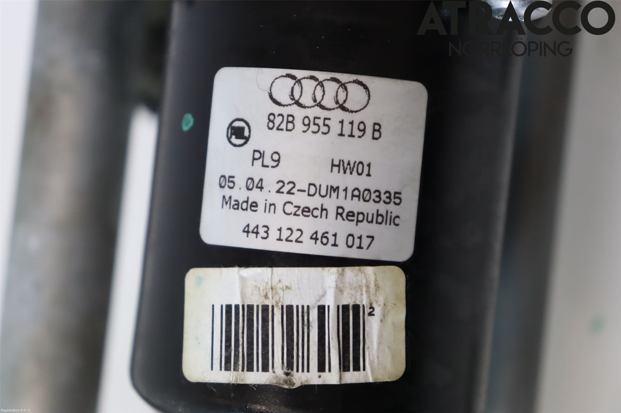 Audi A1 19- Torkarmekanism Vindruta