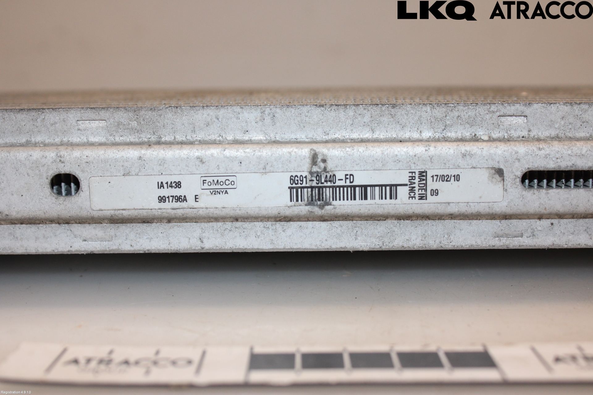 Ford S-MAX 06-15 Laddluft-Intercooler Kyl