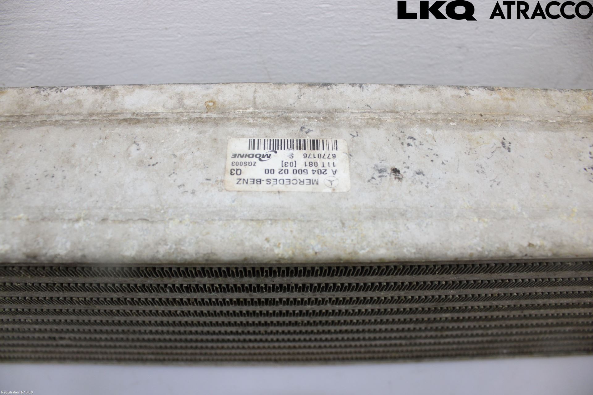 Mercedes-Benz MB C-KLASS (W204) 07-15 Laddluft-Intercooler Kyl