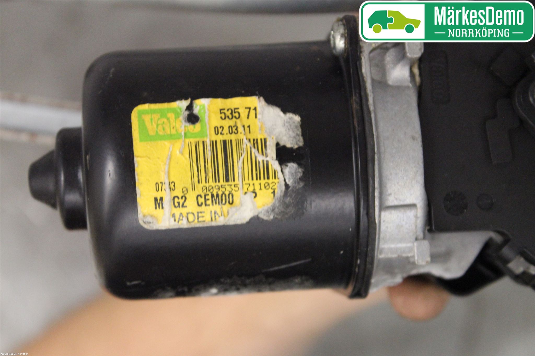 Citroen C3 PICASSO Torkarmekanism Vindruta