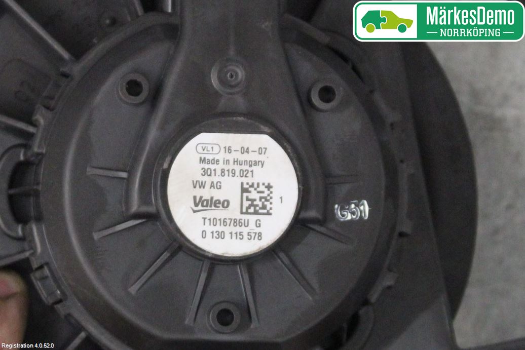 Volkswagen VW PASSAT 15-19 Värmefläkt