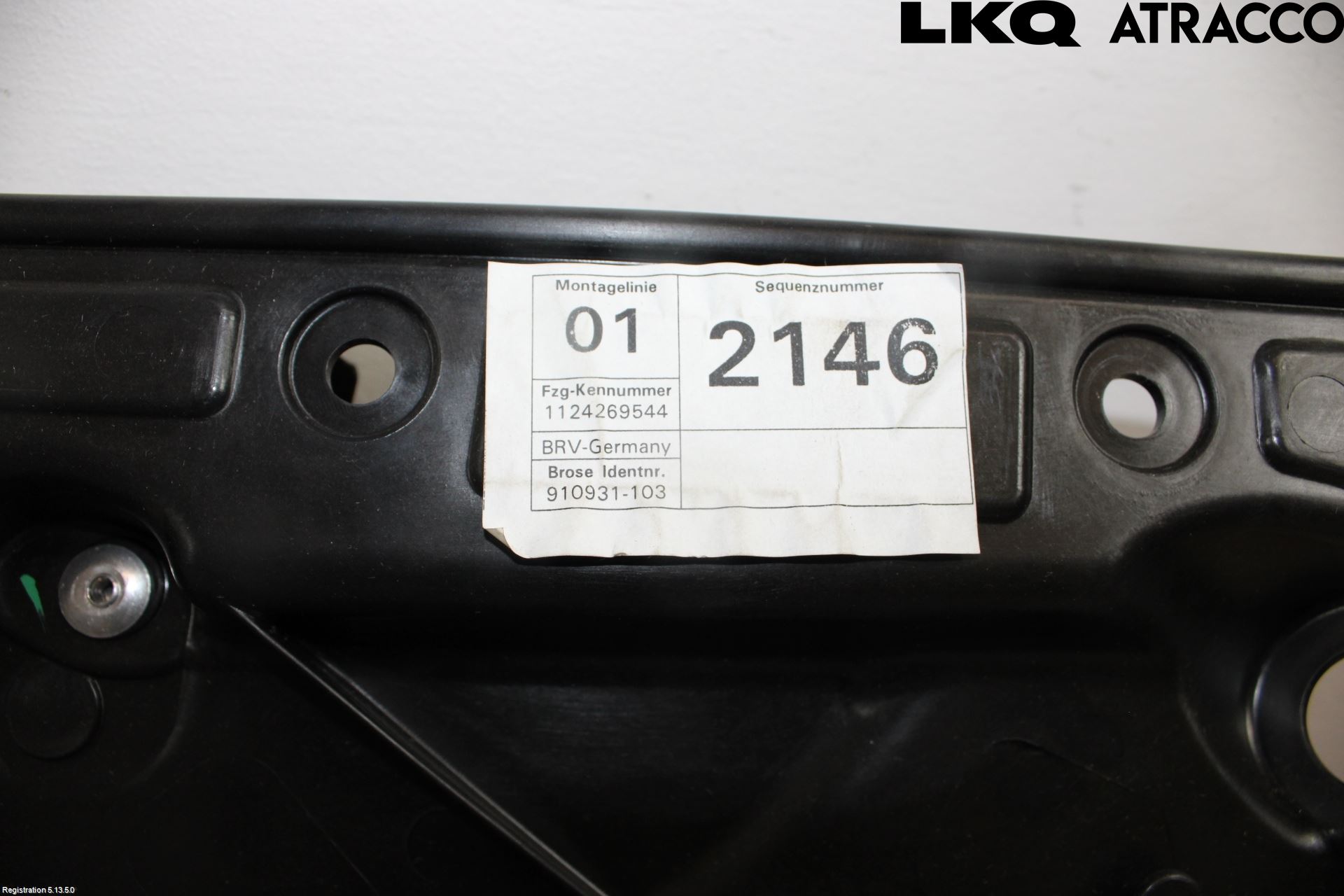 Volkswagen VW GOLF VI 09-13 Fönsterhissmekanism