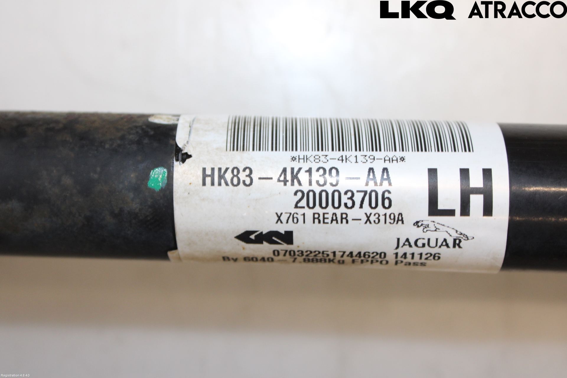 Jaguar F-PACE Drivaxel Bak Vänster