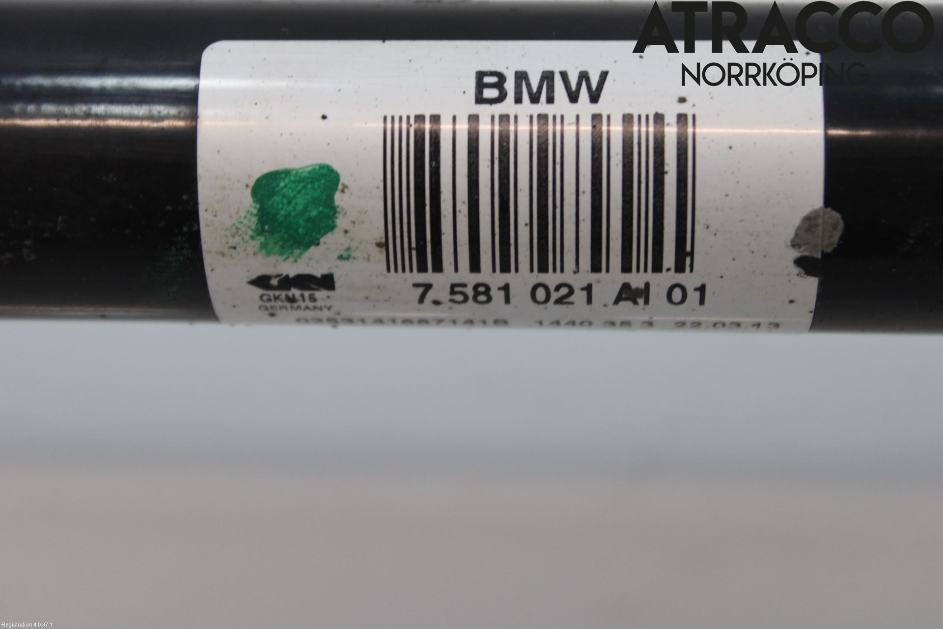 BMW 5 F10/F11/F18 09-17 Drivaxel Bak Vänster