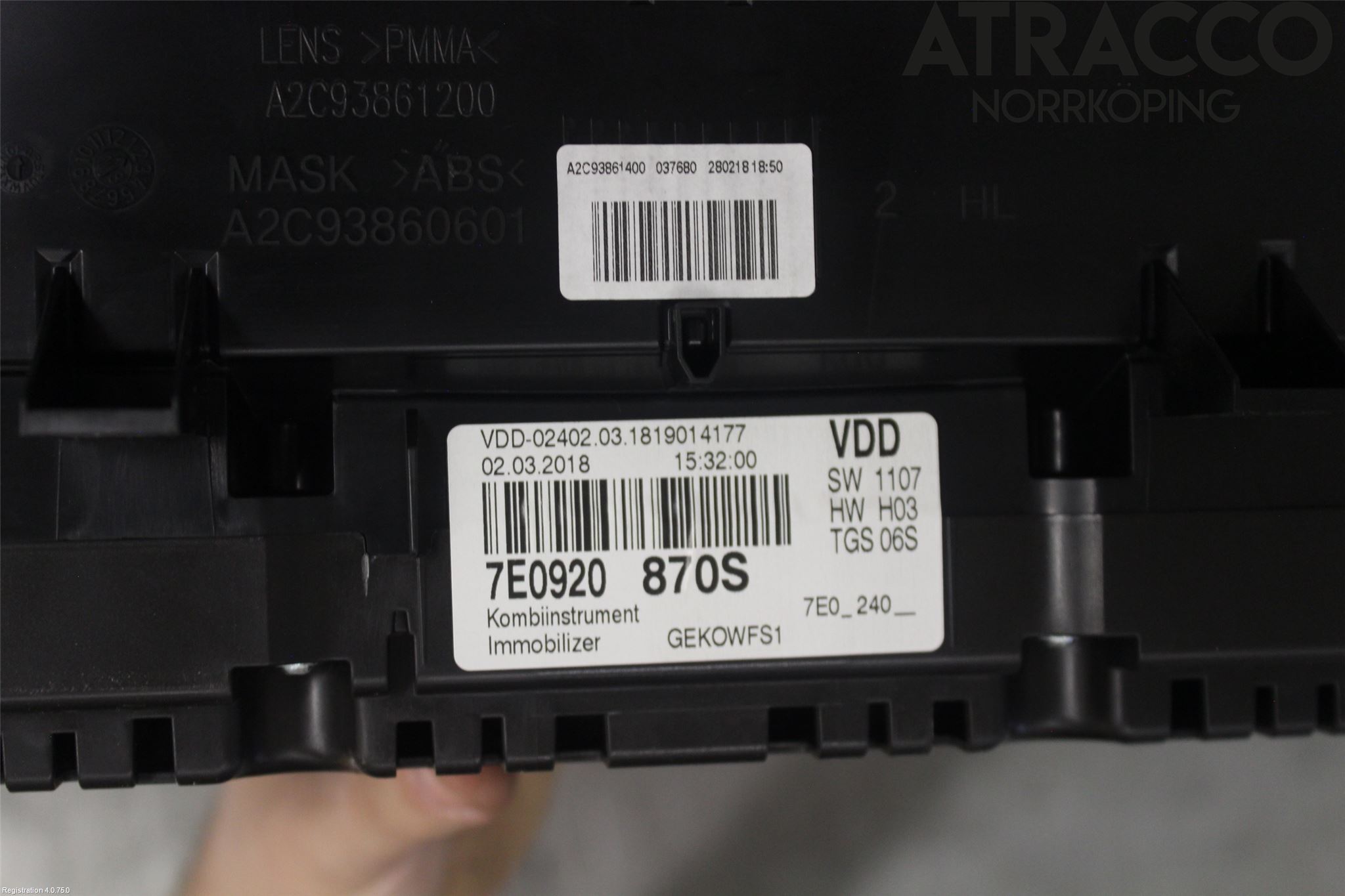 Volkswagen VW TRANSP/CARAVELLE (T6) 16-22 Instrument Komb
