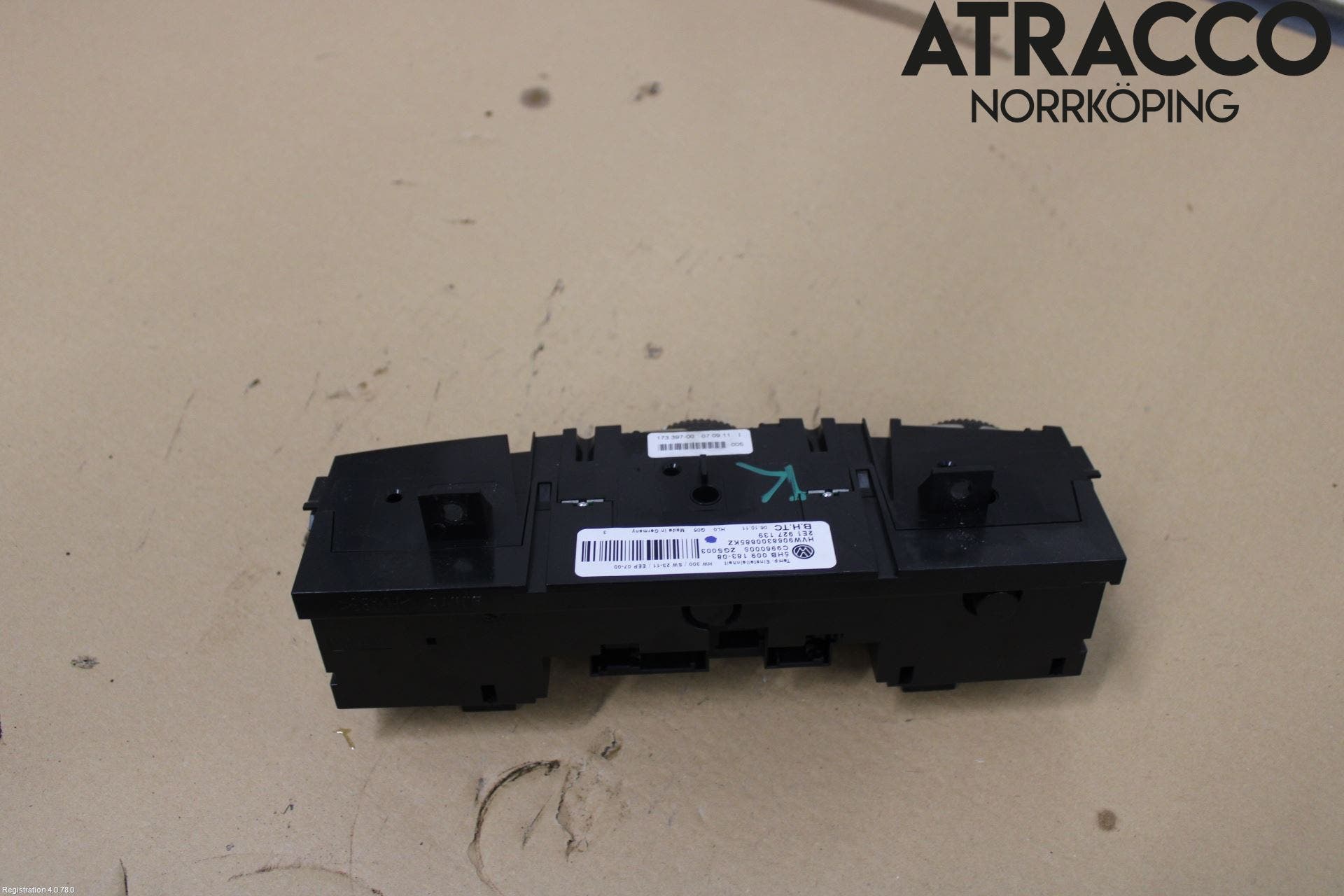 Volkswagen VW CRAFTER 06-16 Värmereglage