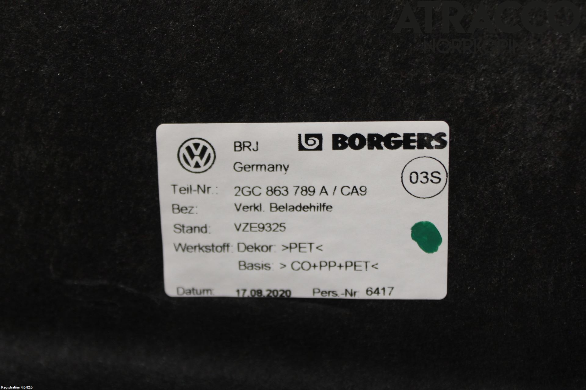 Volkswagen VW T-ROC 18- Inredning Bakstam